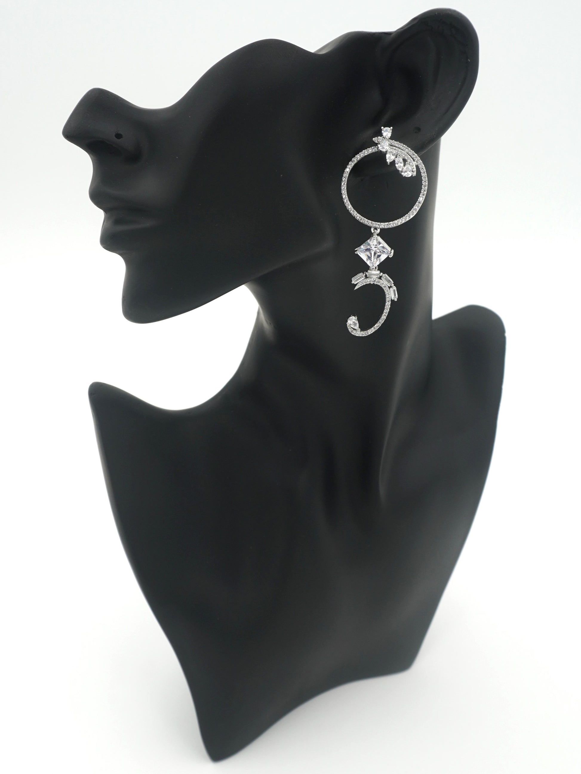 WHITE AMERICAN DIAMOND EARRINGS FOR WOMEN | JEWELS OF IVA