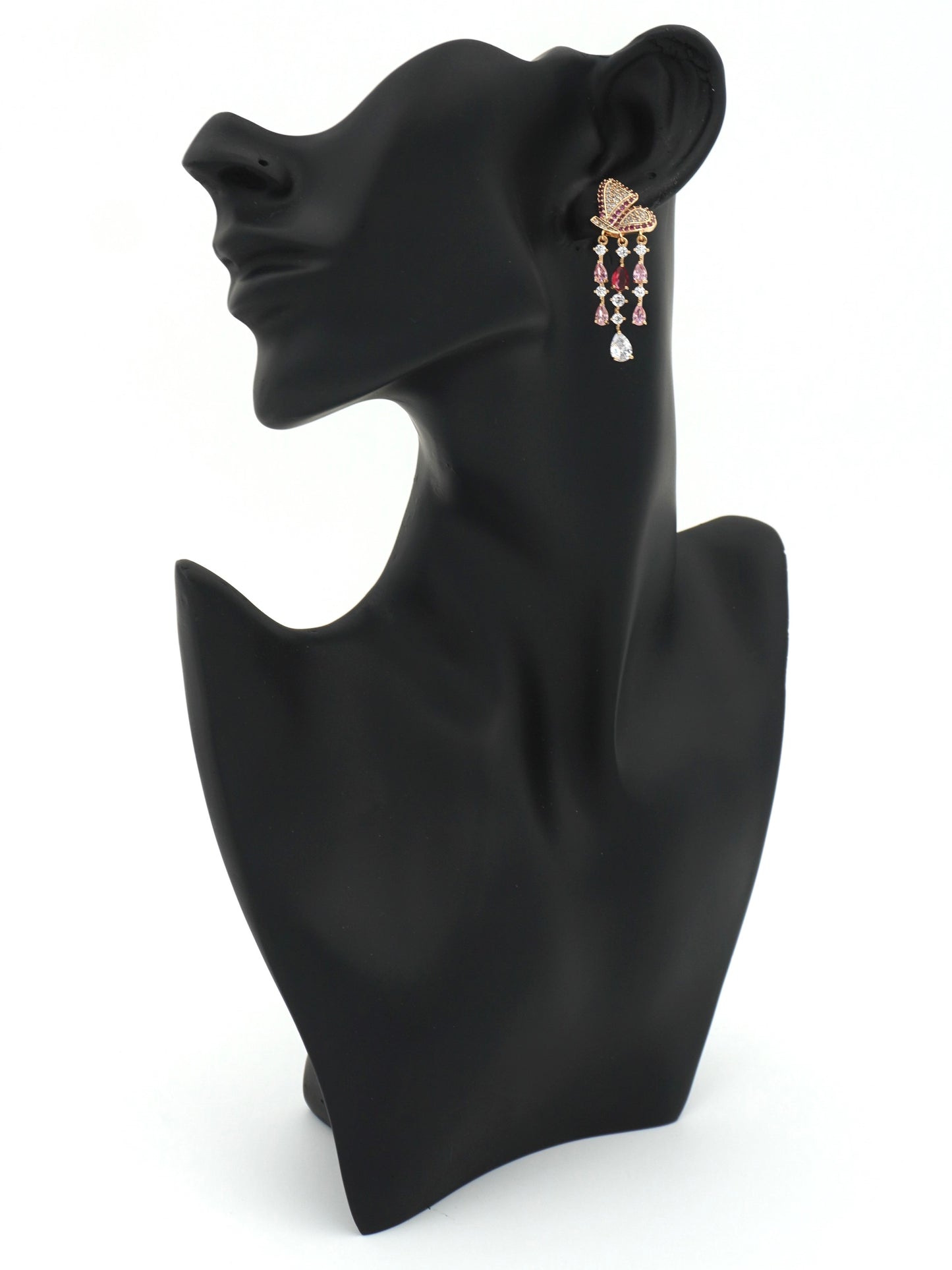 PINK MAEVE ZIRCONIA EARRINGS