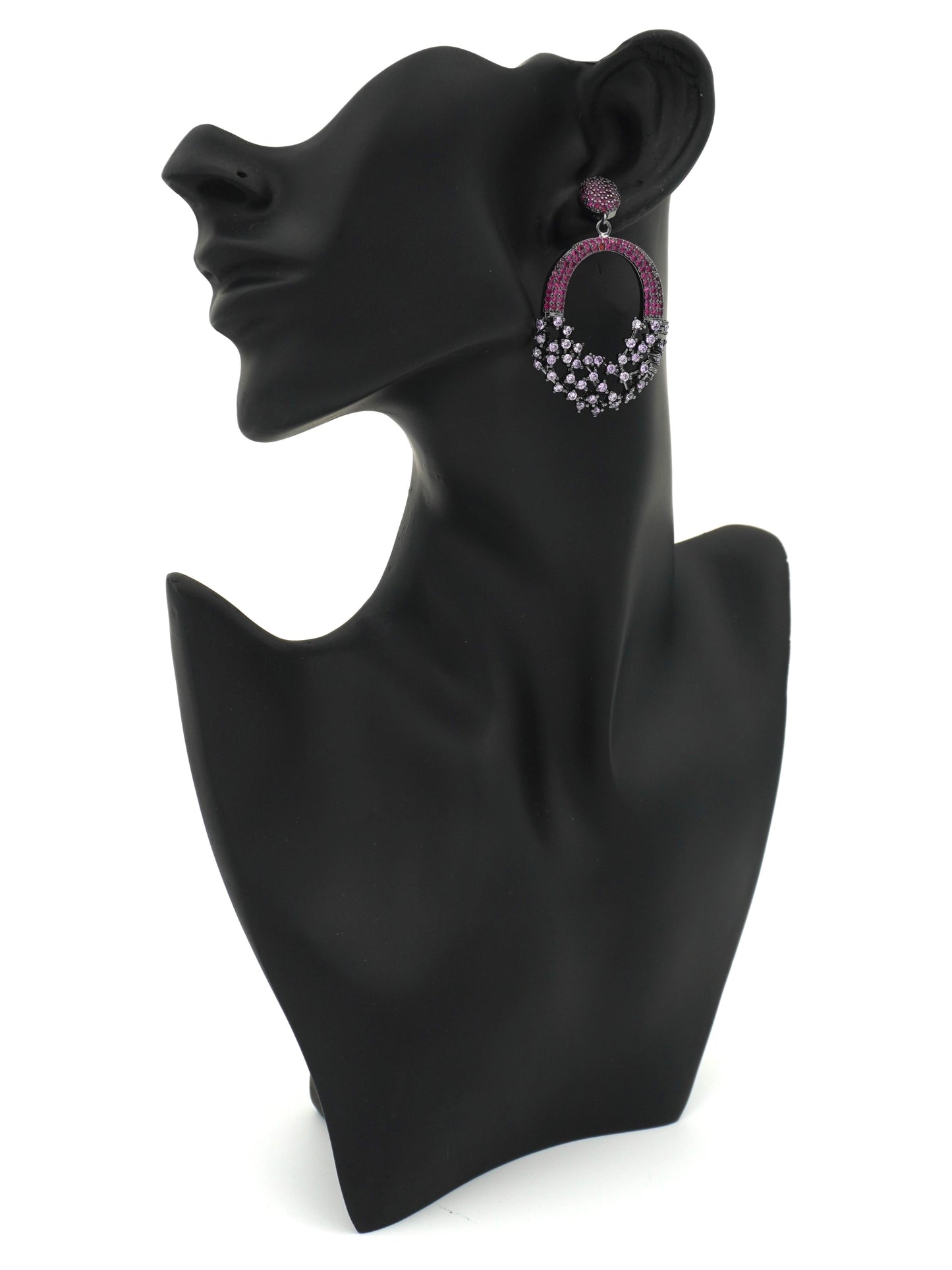 PURPLE GLORIA ZIRCONIA EARRINGS