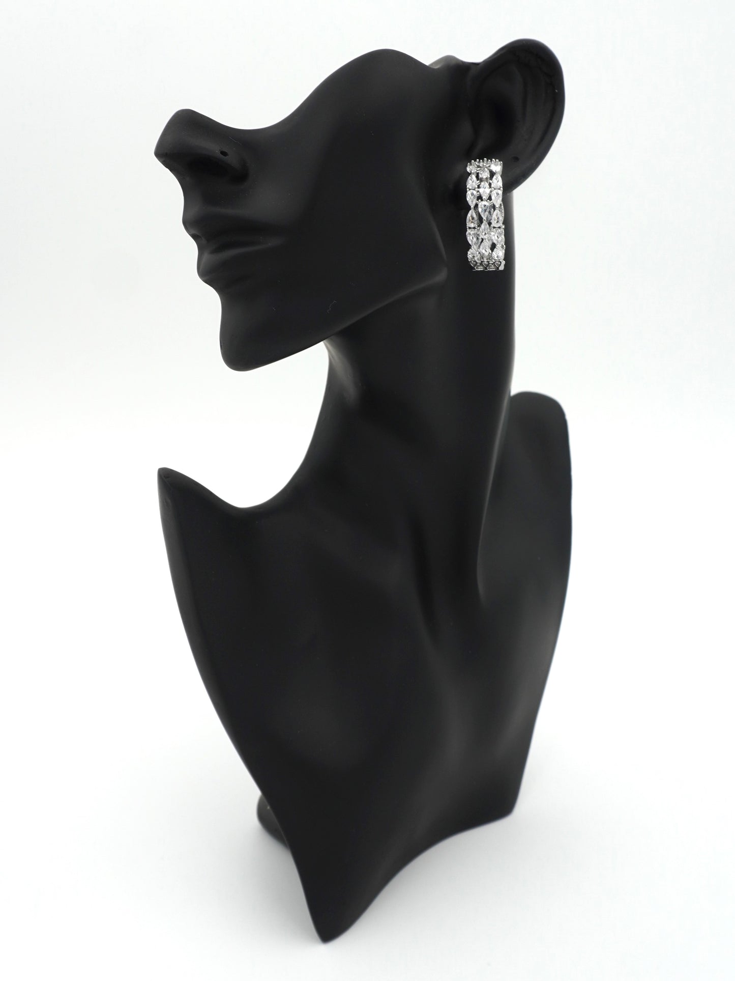 SILVER ELANA ZIRCONIA EARRINGS