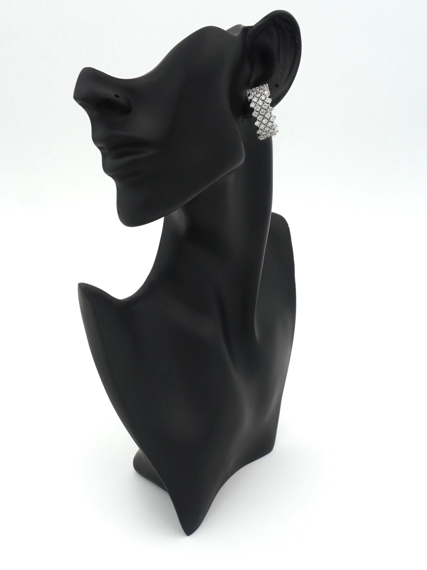 SILVER CHERYL ZIRCONIA EARRINGS