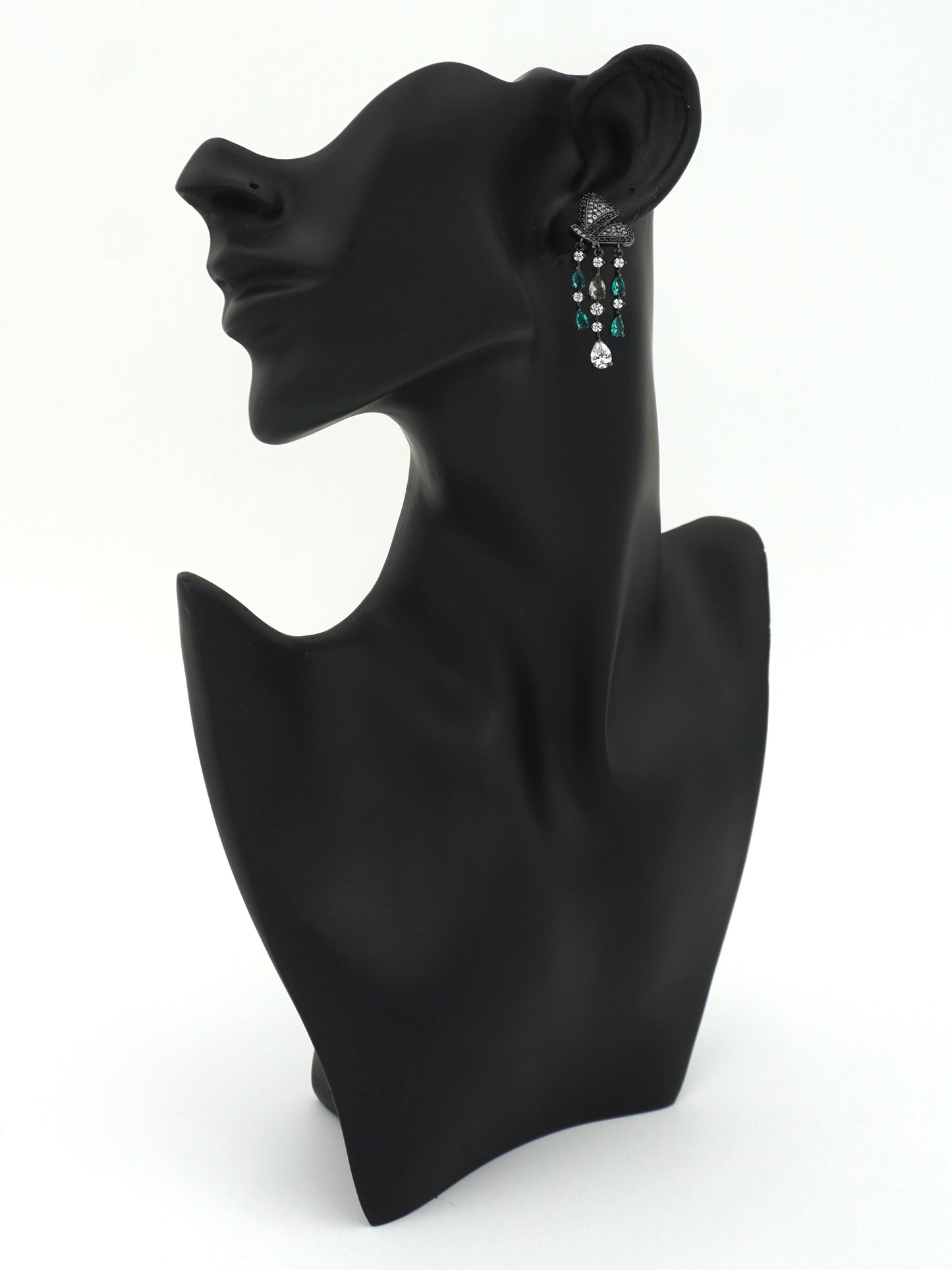 GREEN MAEVE ZIRCONIA EARRINGS