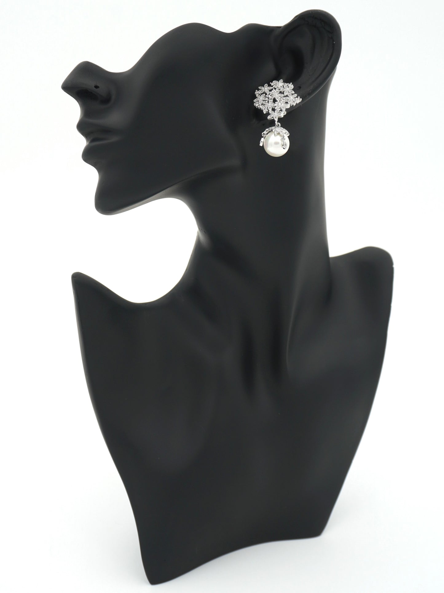 SILVER GALA ZIRCONIA EARRINGS