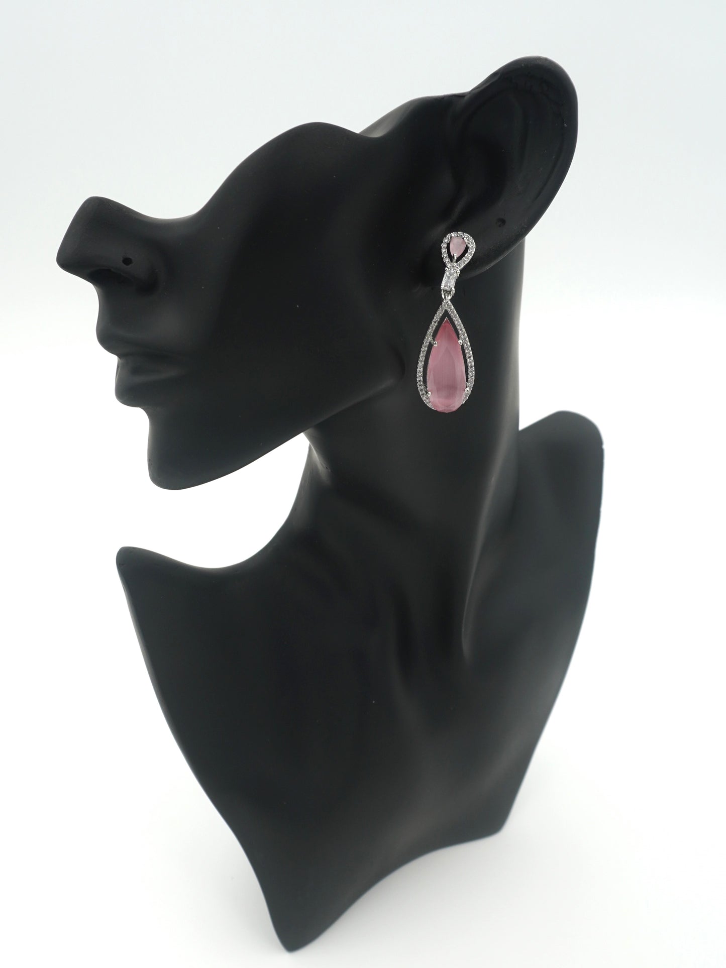 PINK ARIA ZIRCONIA EARRINGS