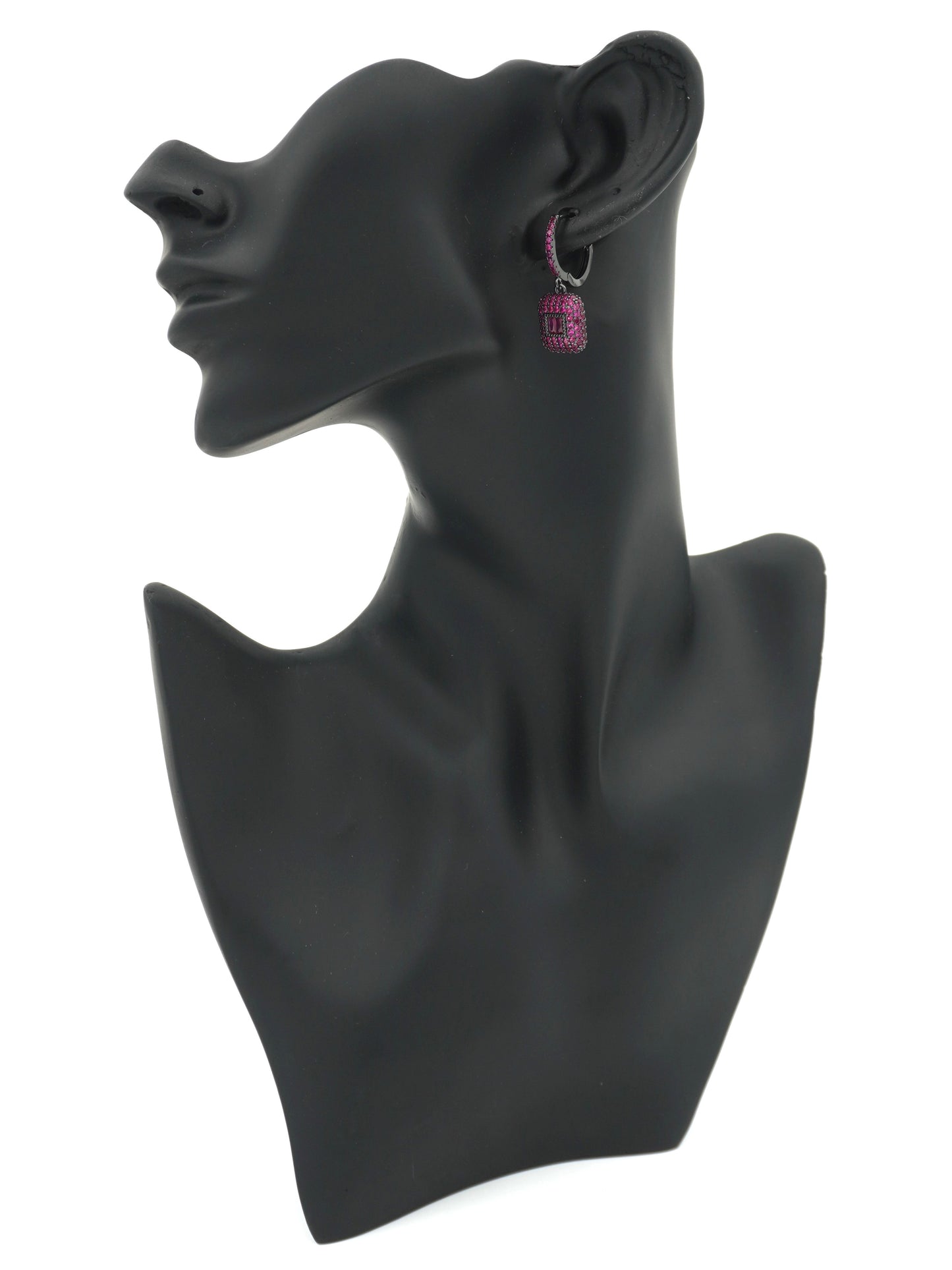 RUBY BECCA ZIRCONIA EARRINGS