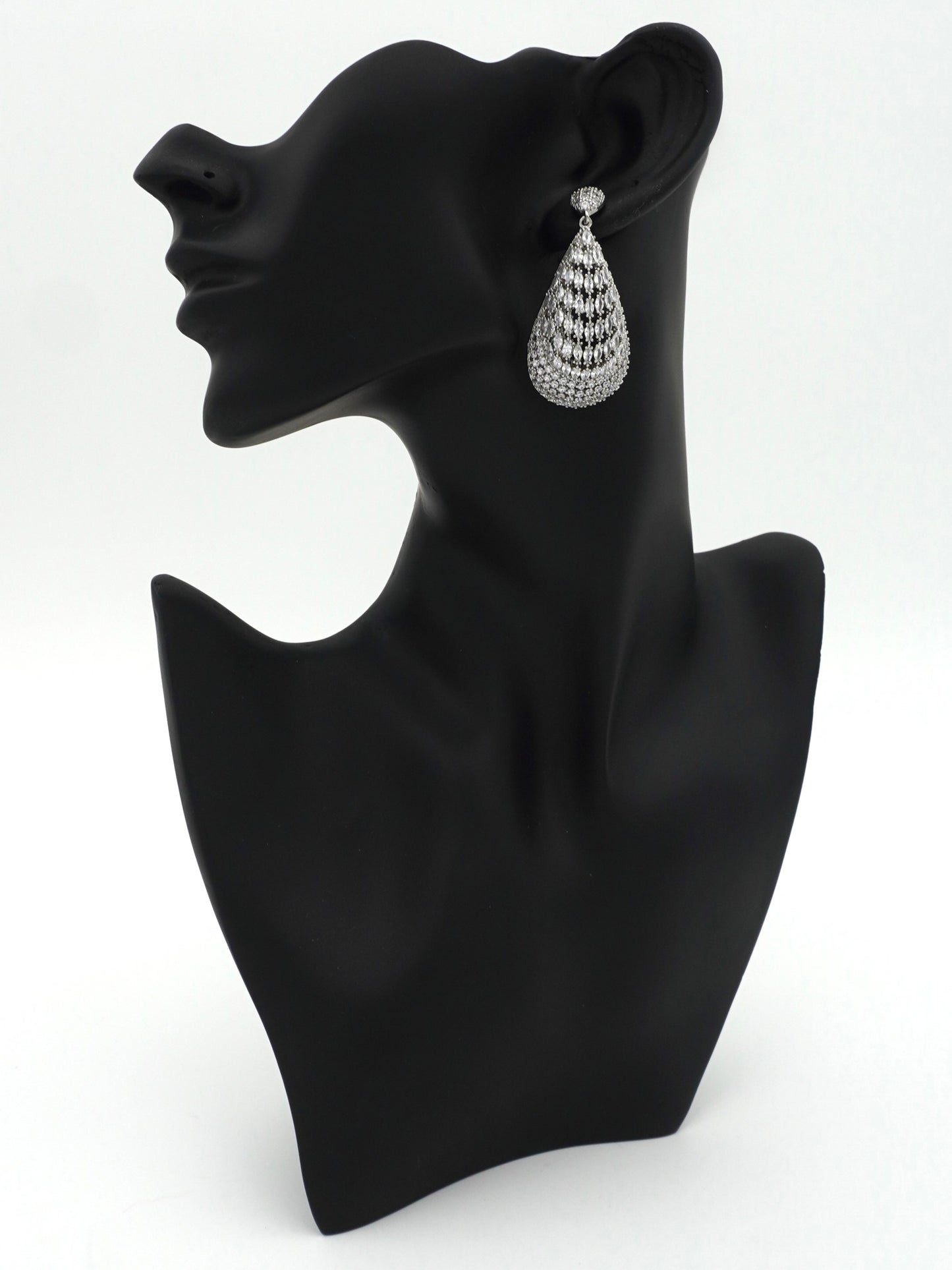 SILVER REINA ZIRCONIA EARRINGS