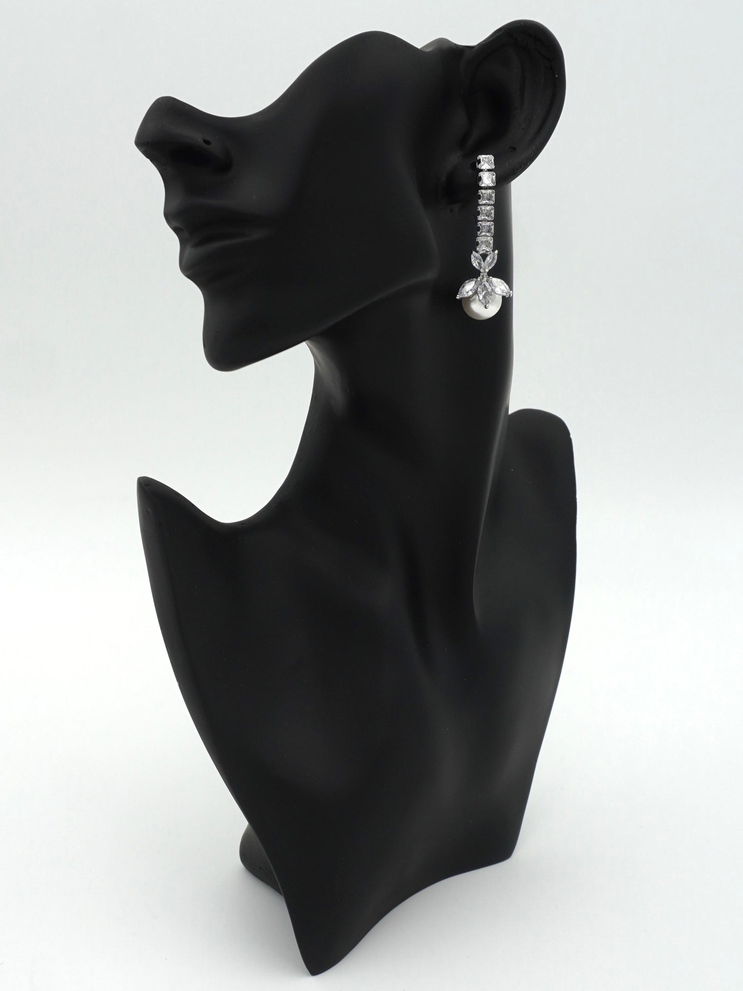 SILVER ALESSA ZIRCONIA EARRINGS