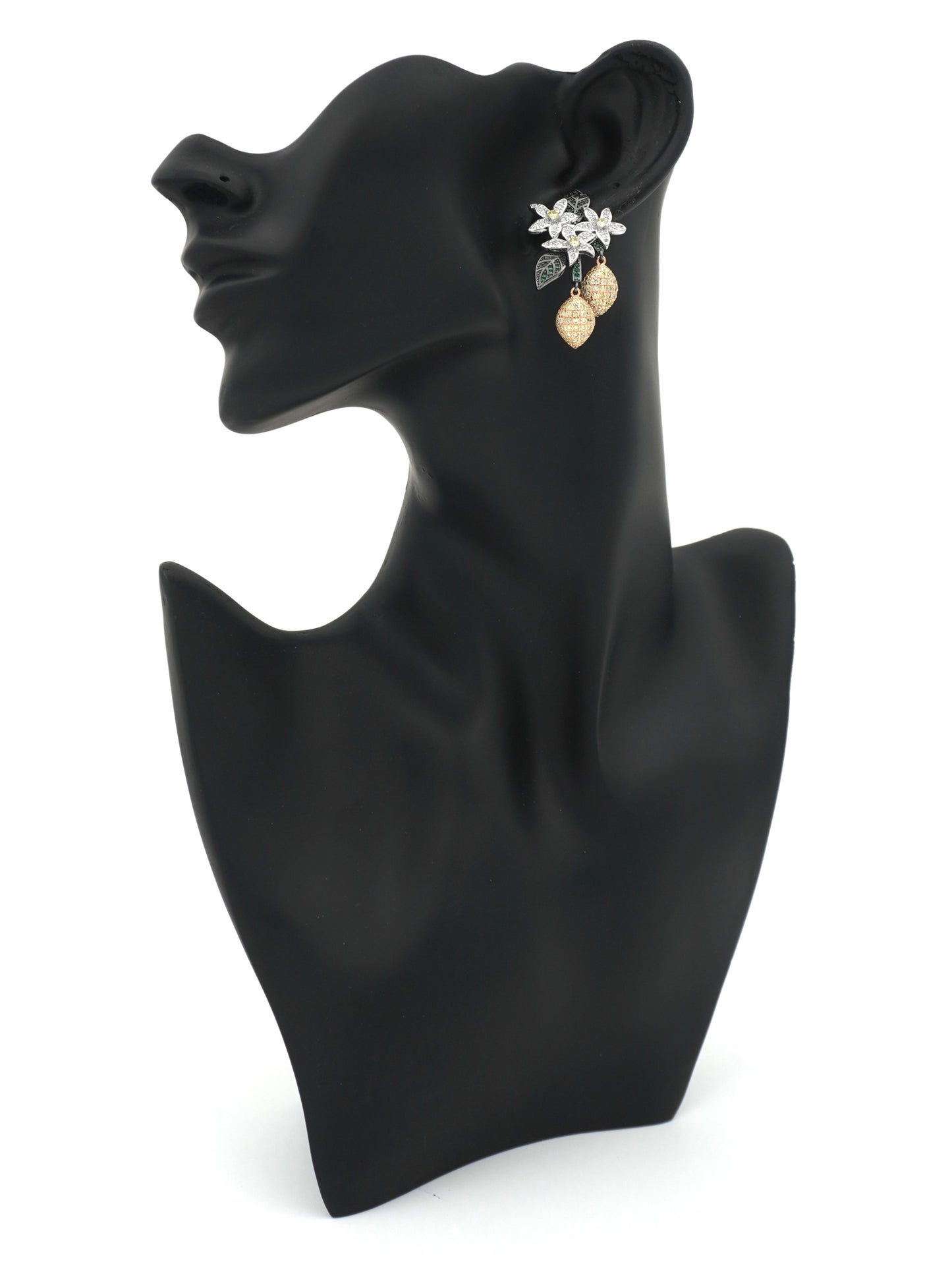 MULTICOLOR CLOVER ZIRCONIA EARRINGS