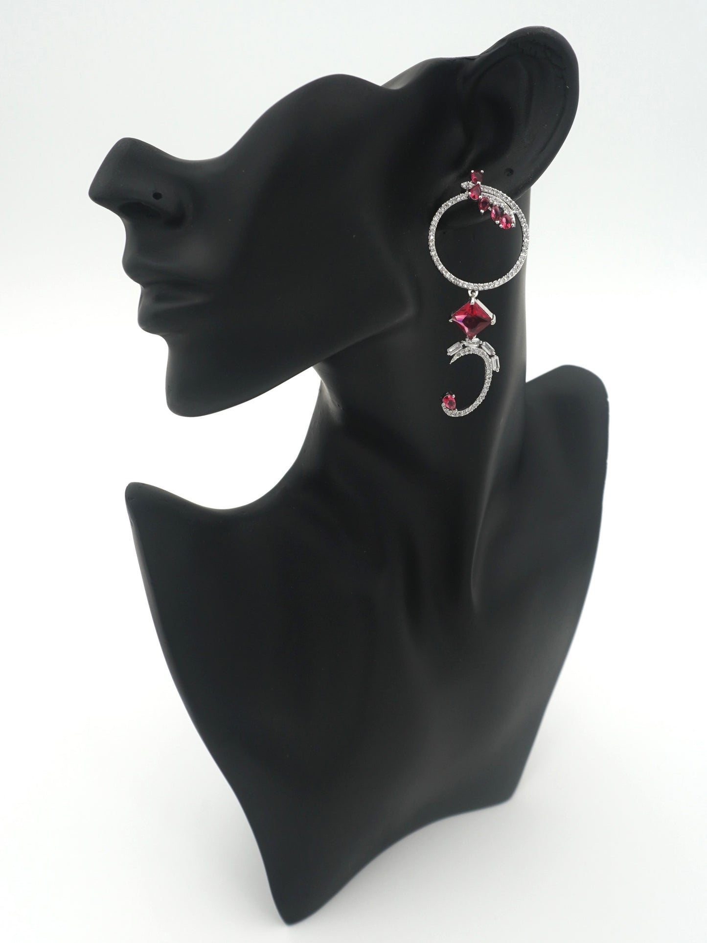 RUBY ZURI ZIRCONIA EARRINGS