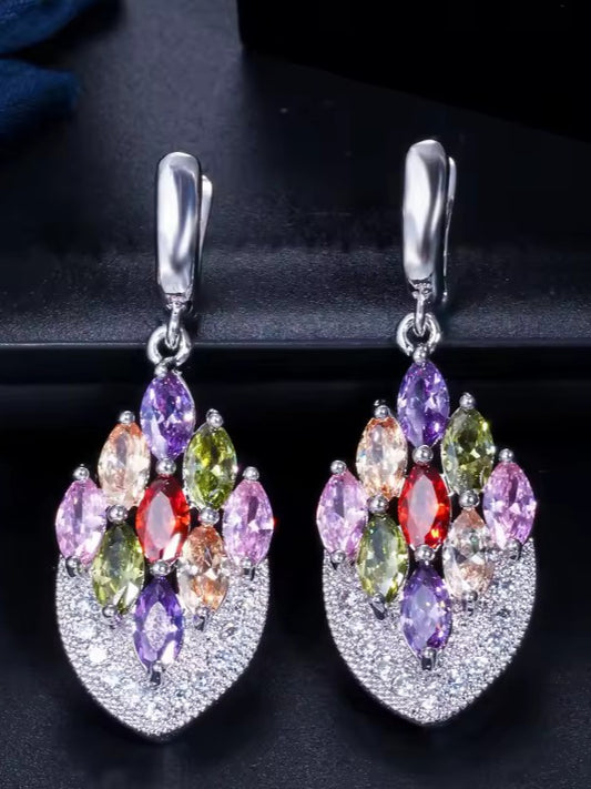 MULTICOLOR  ADINA ZIRCONIA EARRINGS