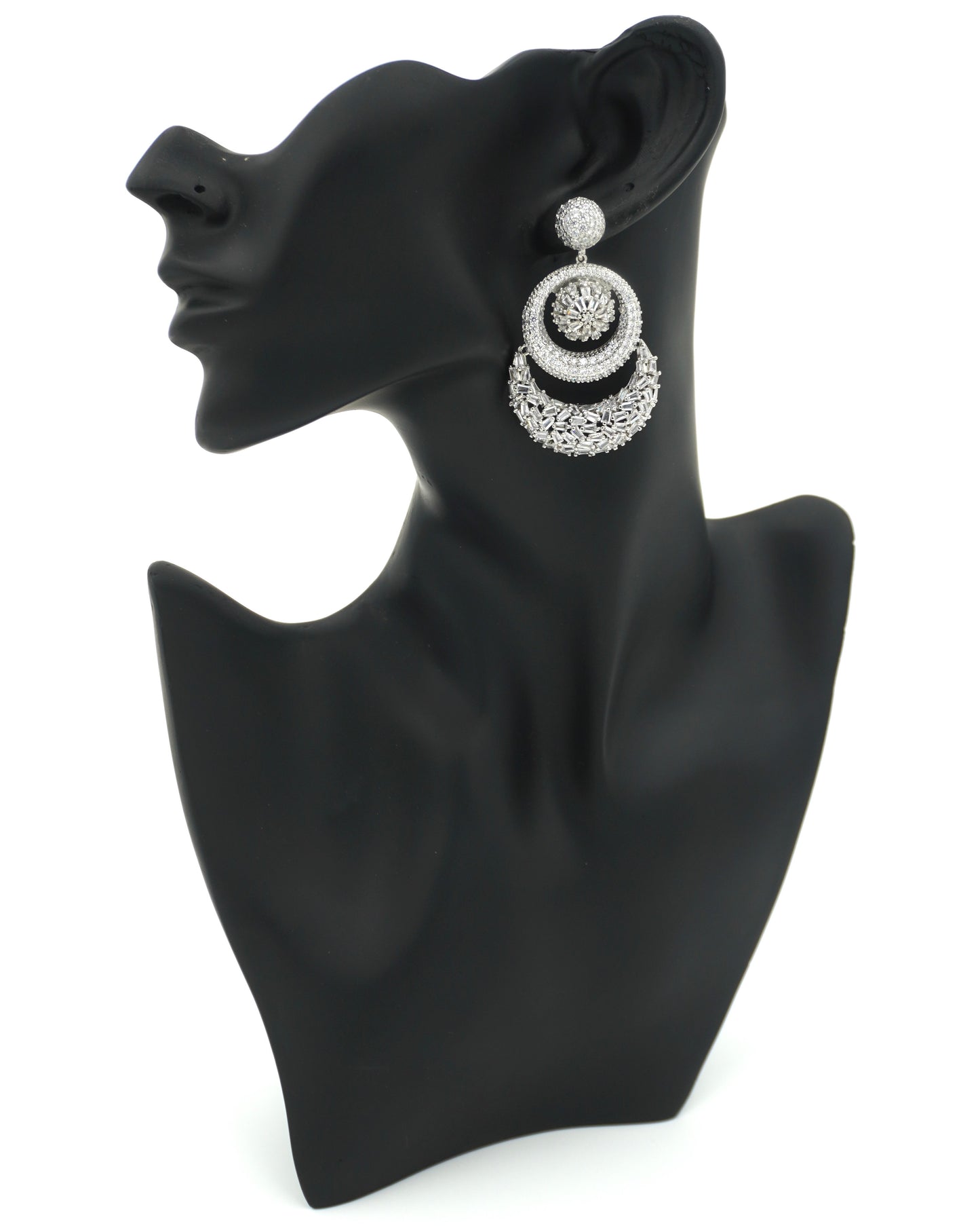 WHITE ANAYAH ZIRCONIA EARRINGS