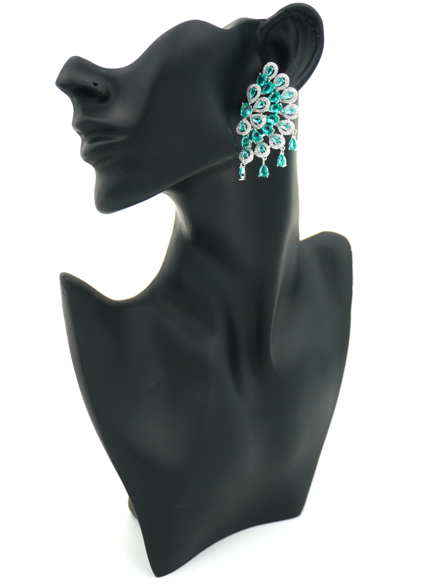 GREEN GRETA IVY ZIRCONIA EARRINGS
