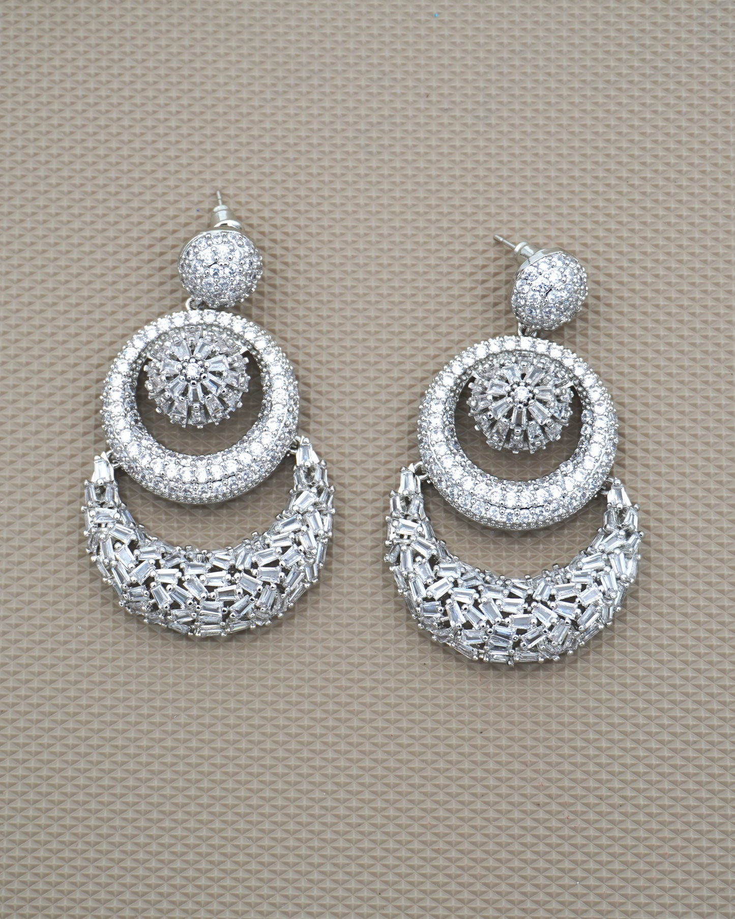 WHITE ANAYAH ZIRCONIA EARRINGS