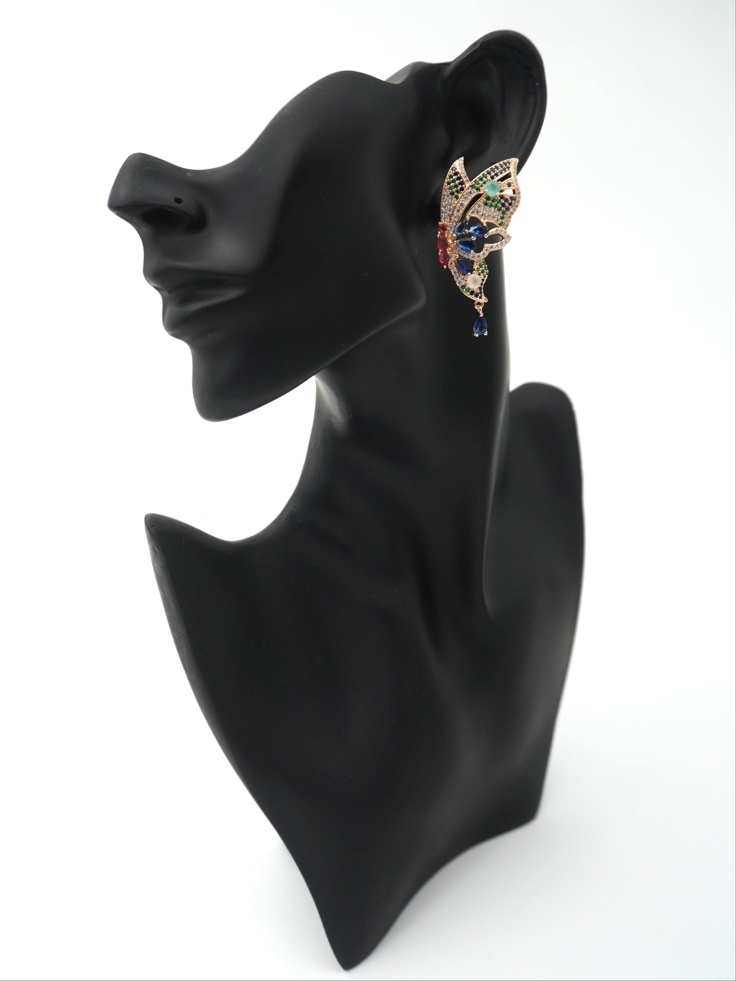 MULTICOLOR LUNA ZIRCONIA EARRINGS