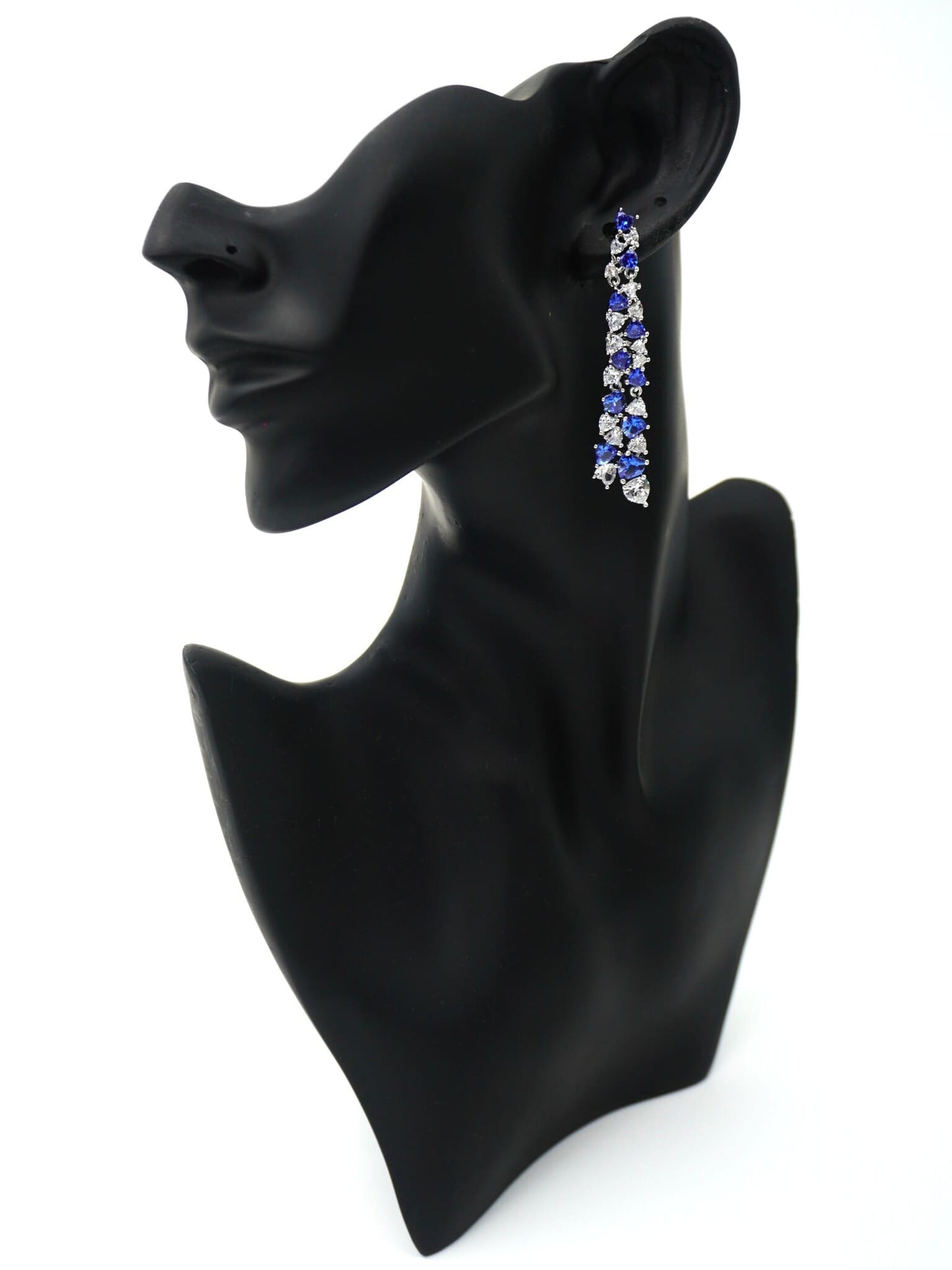 BLUE RUNA ZIRCONIA EARRINGS