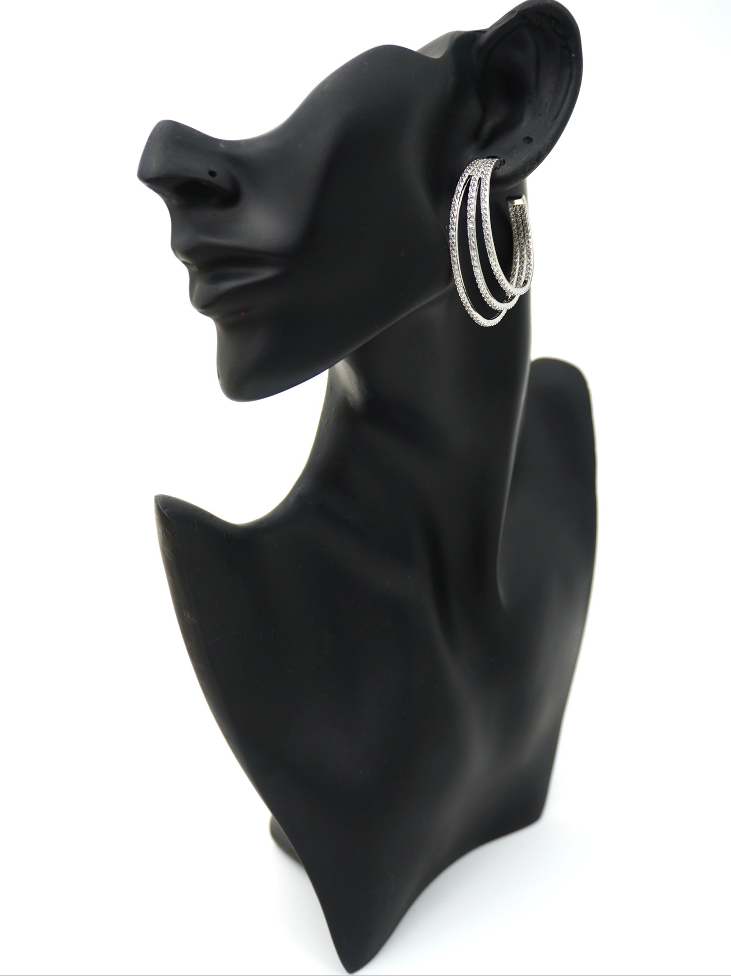 SILVER LYLA ZIRCONIA EARRINGS