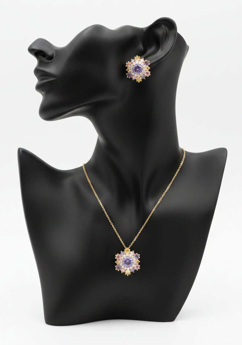 MULTICOLOUR NOVA PENDANT SET