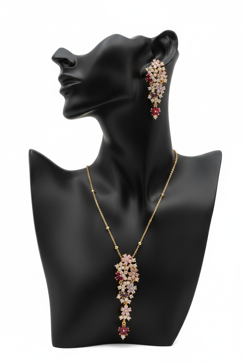 MULTICOLOUR ZARA PENDANT SET