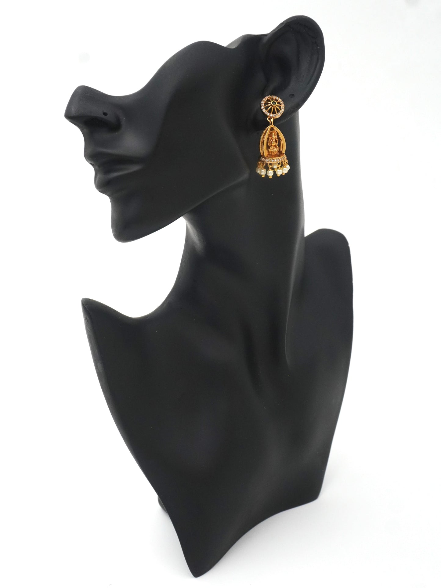 GOLD VANI ZIRCONIA JHUMKI