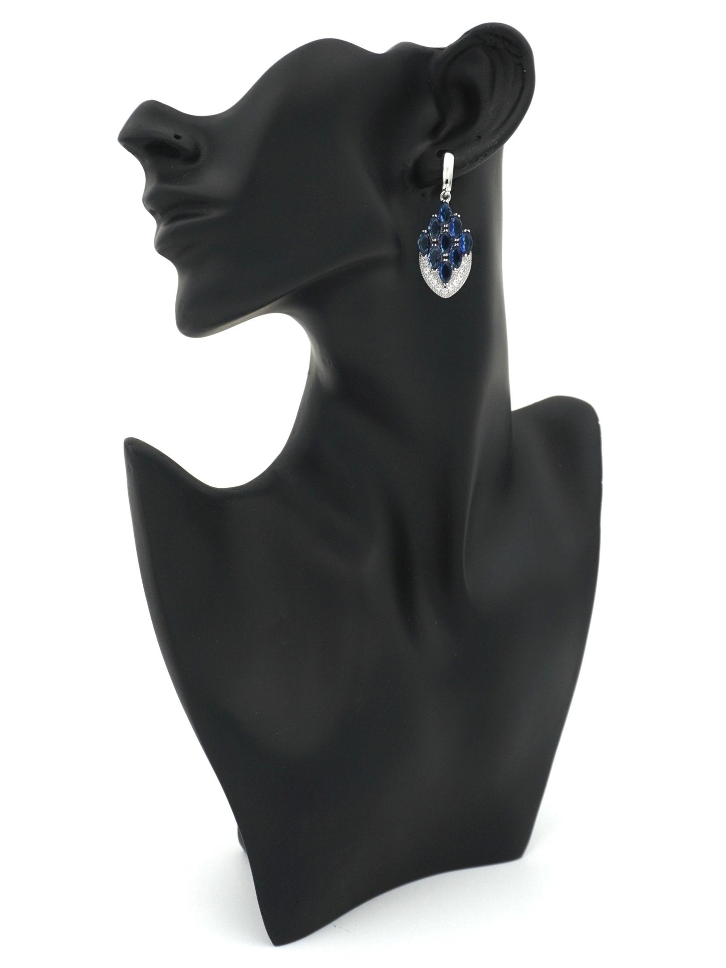 BLUE ADINA ZIRCONIA EARRINGS - Jewels of Iva
