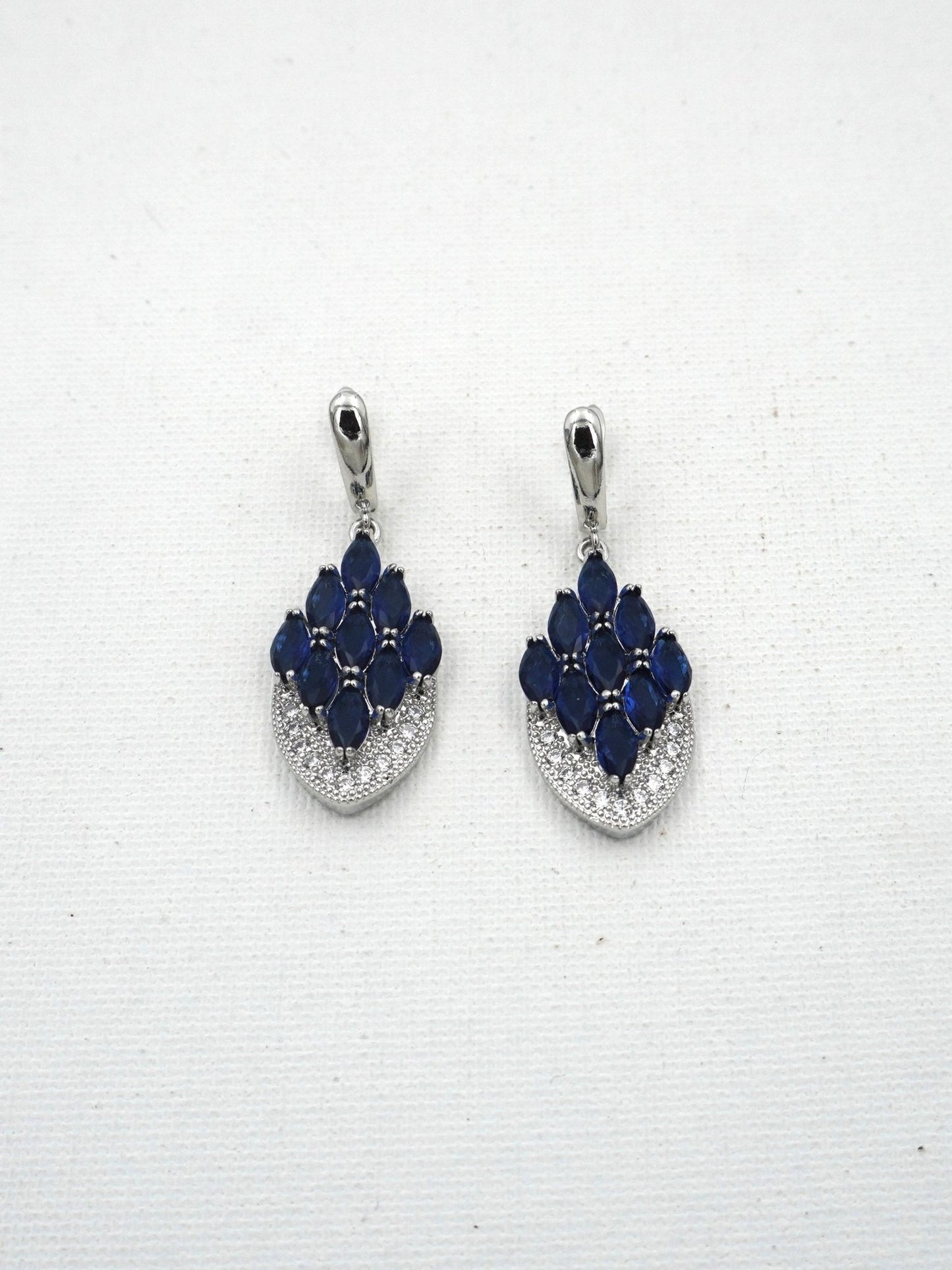 BLUE ADINA ZIRCONIA EARRINGS - Jewels of Iva