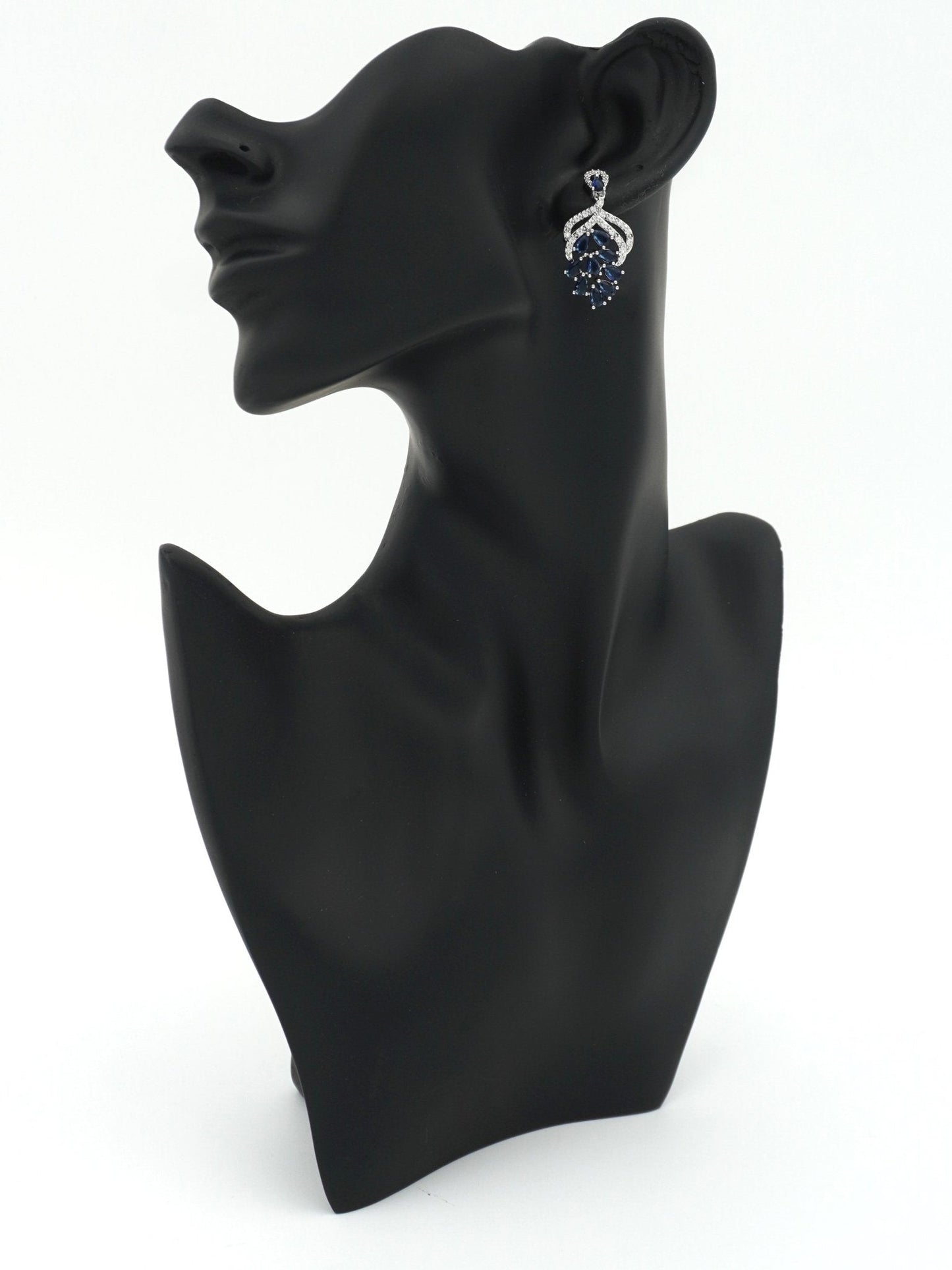BLUE AMEERA ZIRCONIA EARRINGS - Jewels of Iva