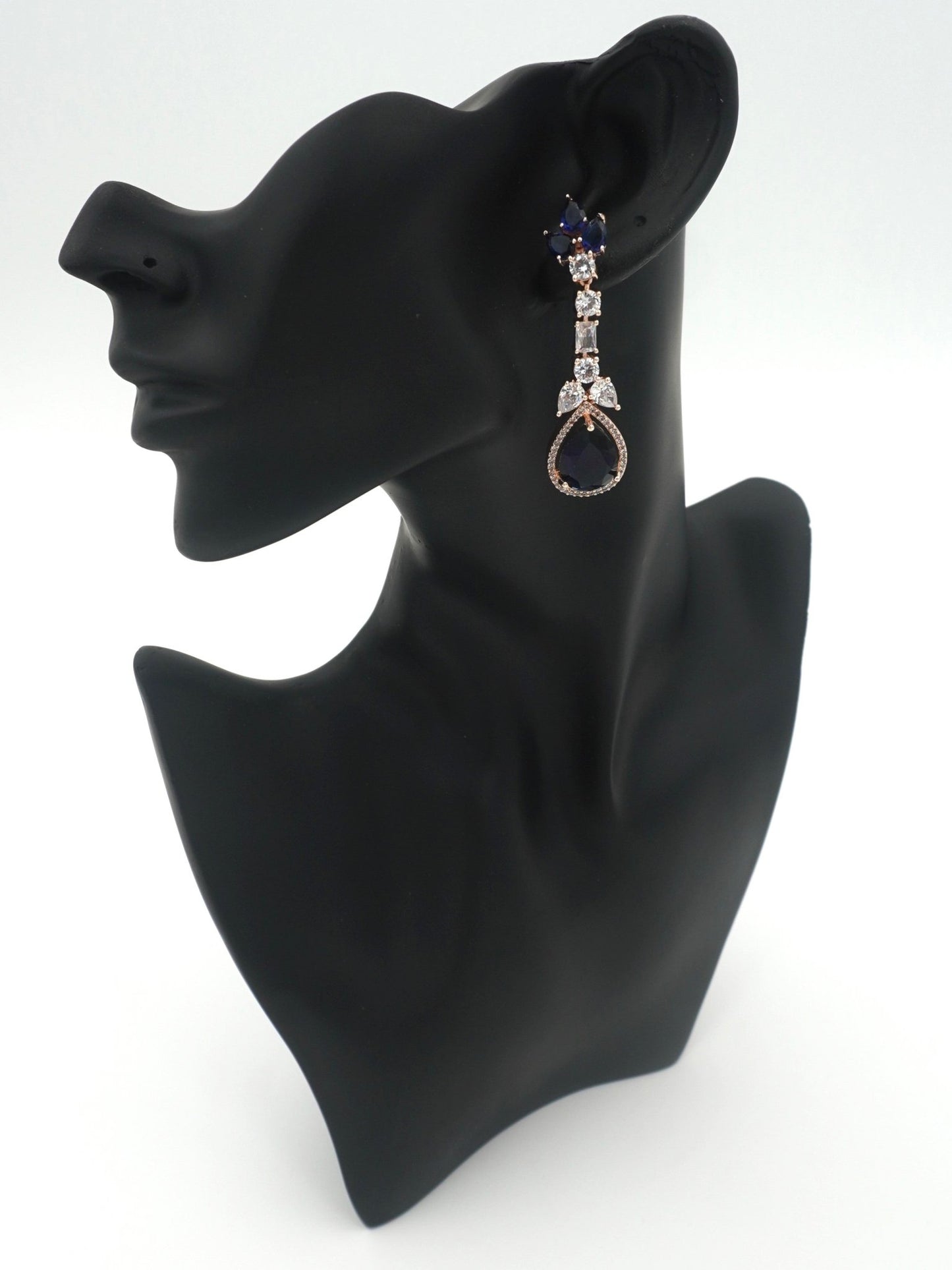 BLUE ELLIE ZIRCONIA EARRINGS - Jewels of Iva