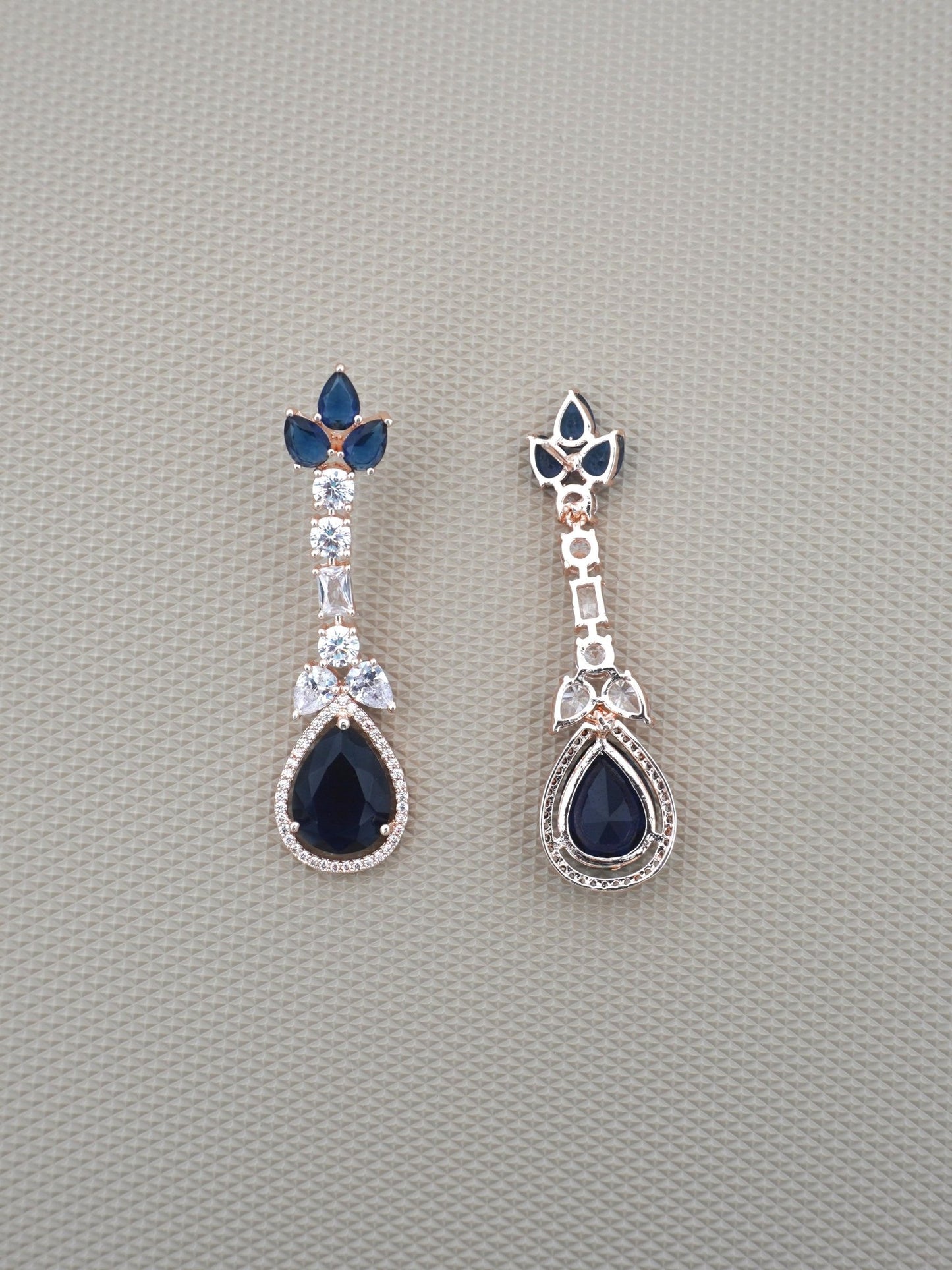 BLUE ELLIE ZIRCONIA EARRINGS - Jewels of Iva