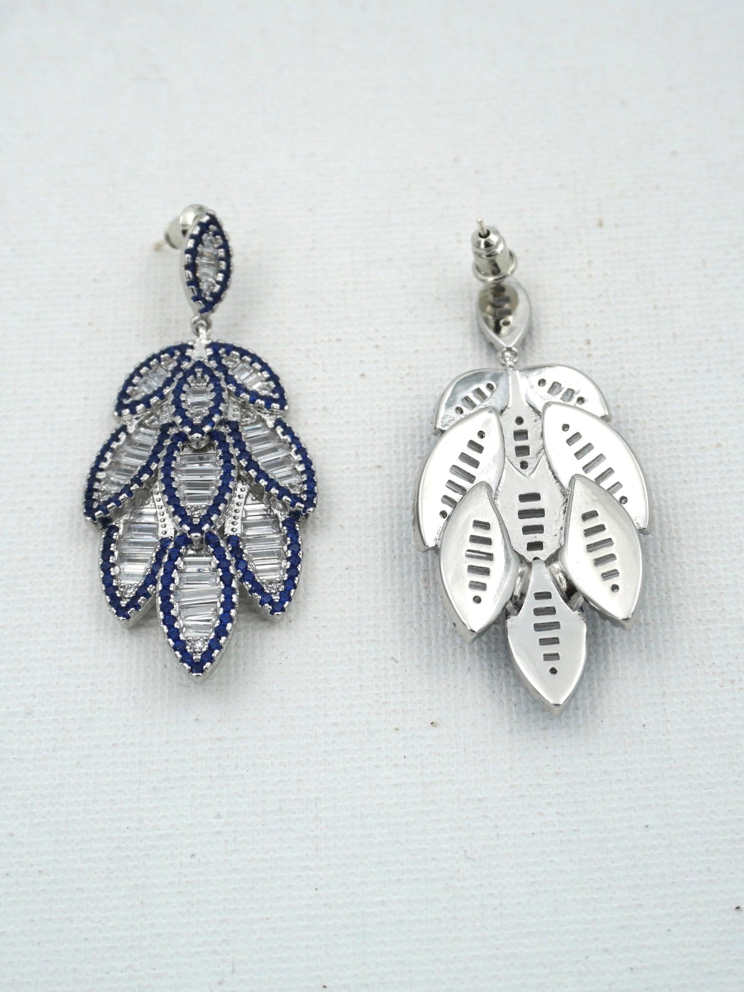 BLUE GRADY ZIRCONIA EARRINGS - Jewels of Iva