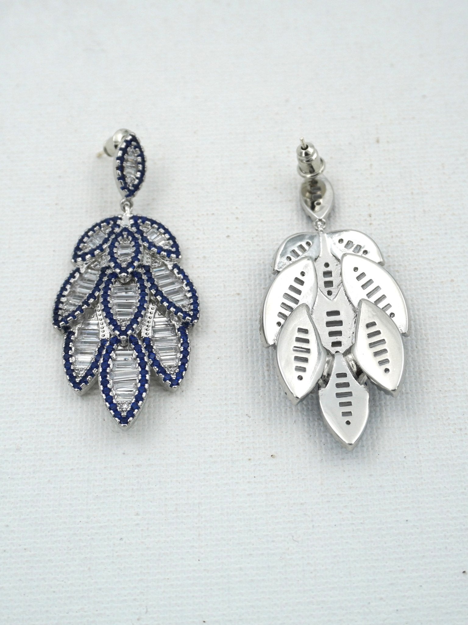 BLUE GRADY ZIRCONIA EARRINGS - Jewels of Iva