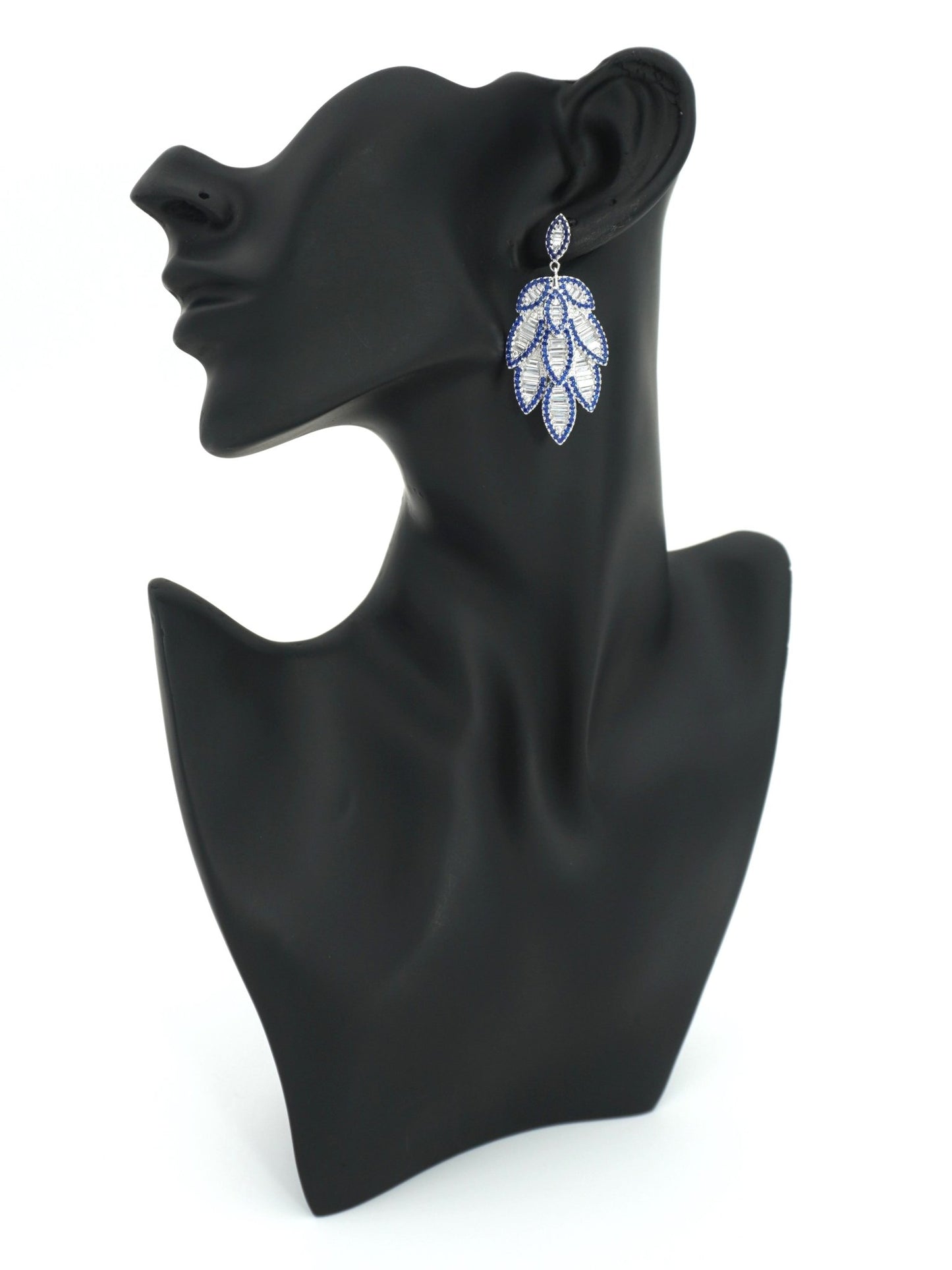 BLUE GRADY ZIRCONIA EARRINGS - Jewels of Iva