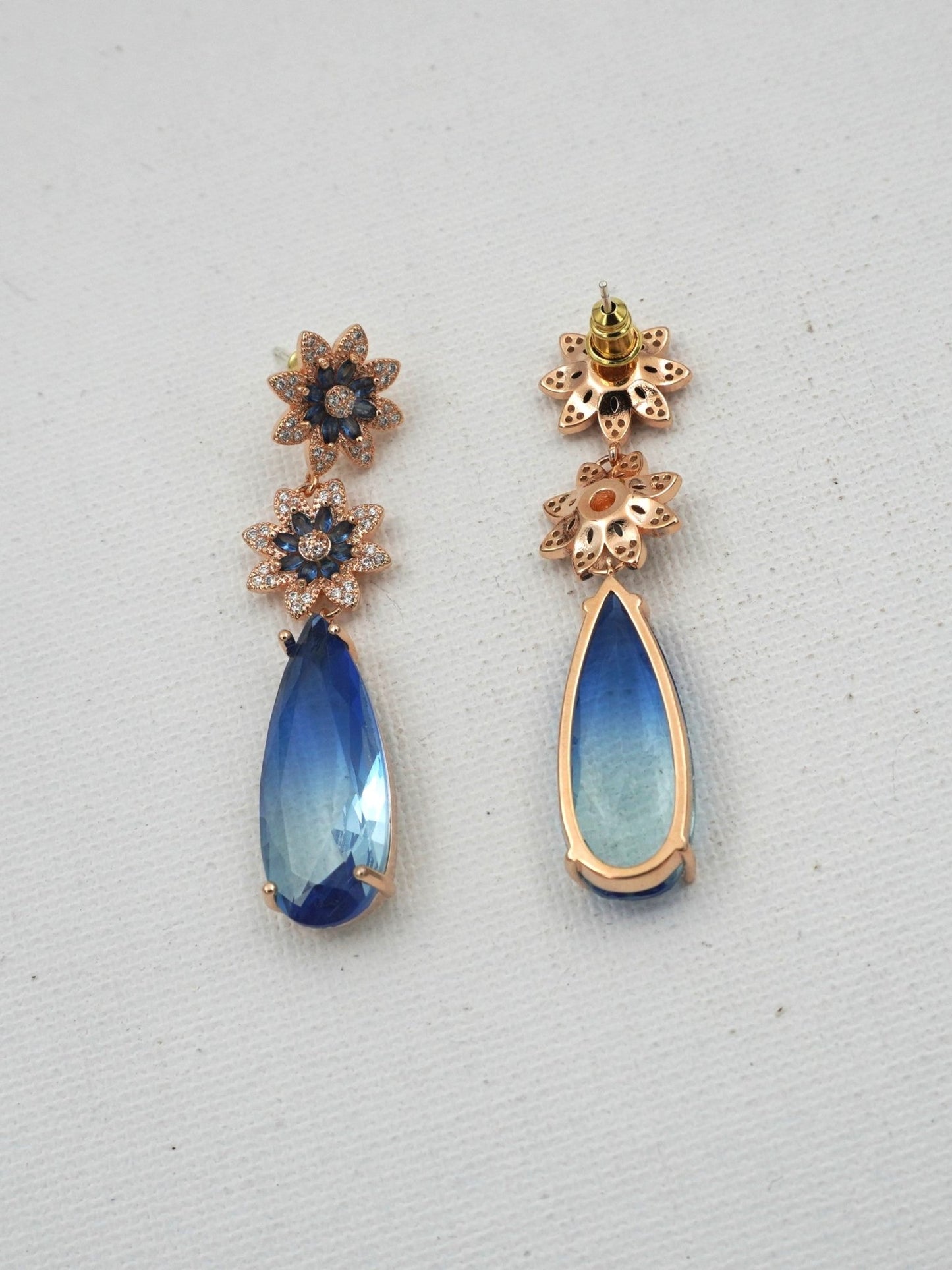 BLUE MAISE ZIRCONIA EARRINGS - Jewels of Iva