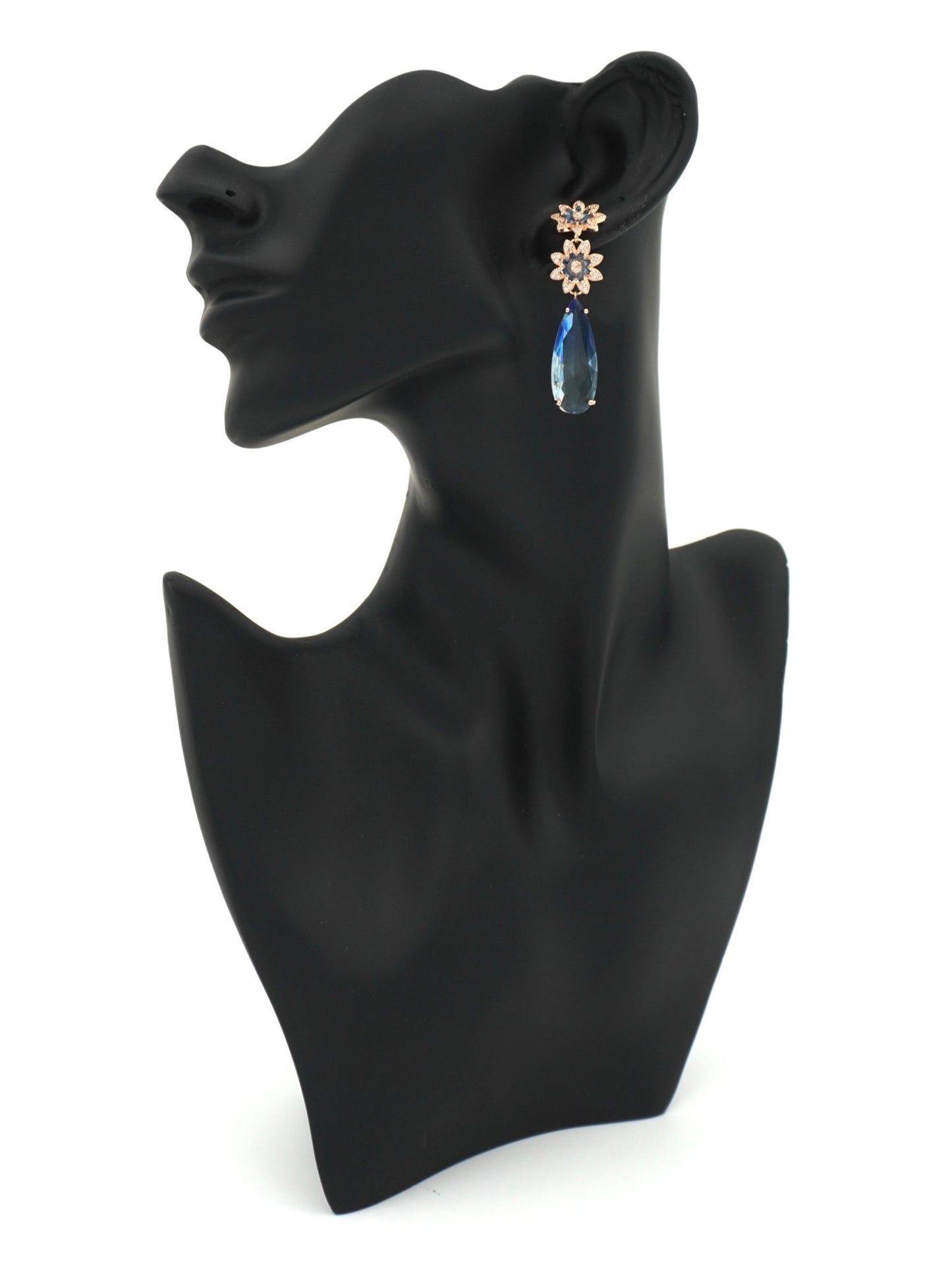 BLUE MAISE ZIRCONIA EARRINGS - Jewels of Iva