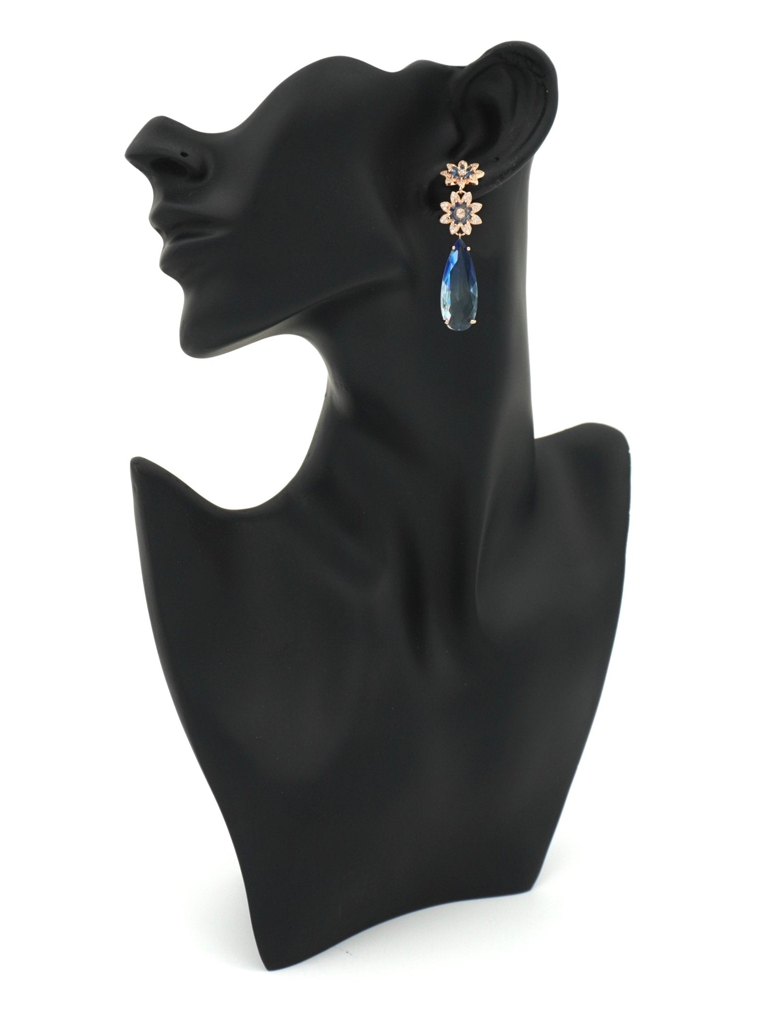 BLUE MAISE ZIRCONIA EARRINGS - Jewels of Iva