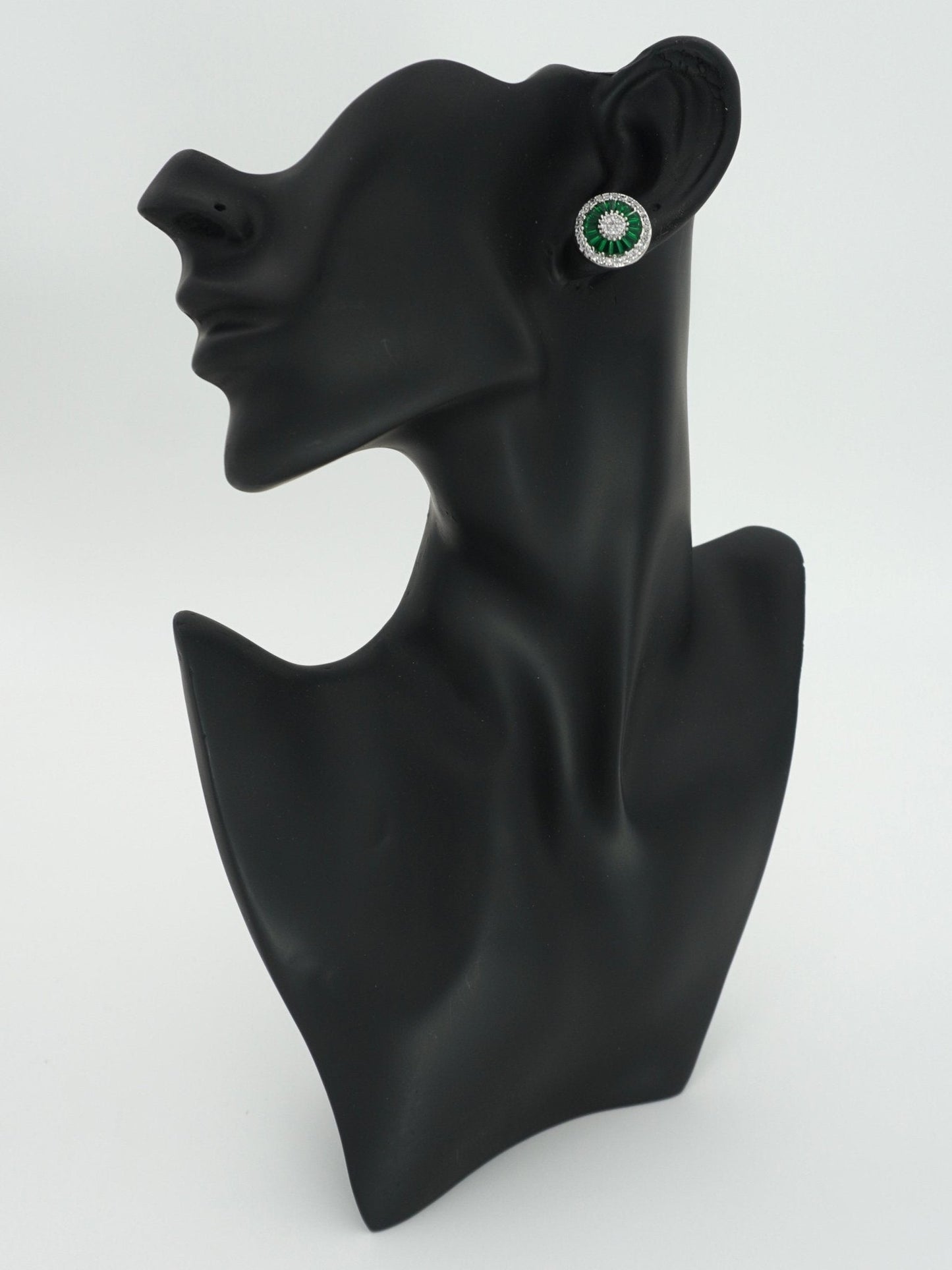 GREEN ABBEY ZIRCONIA STUDS - Jewels of Iva