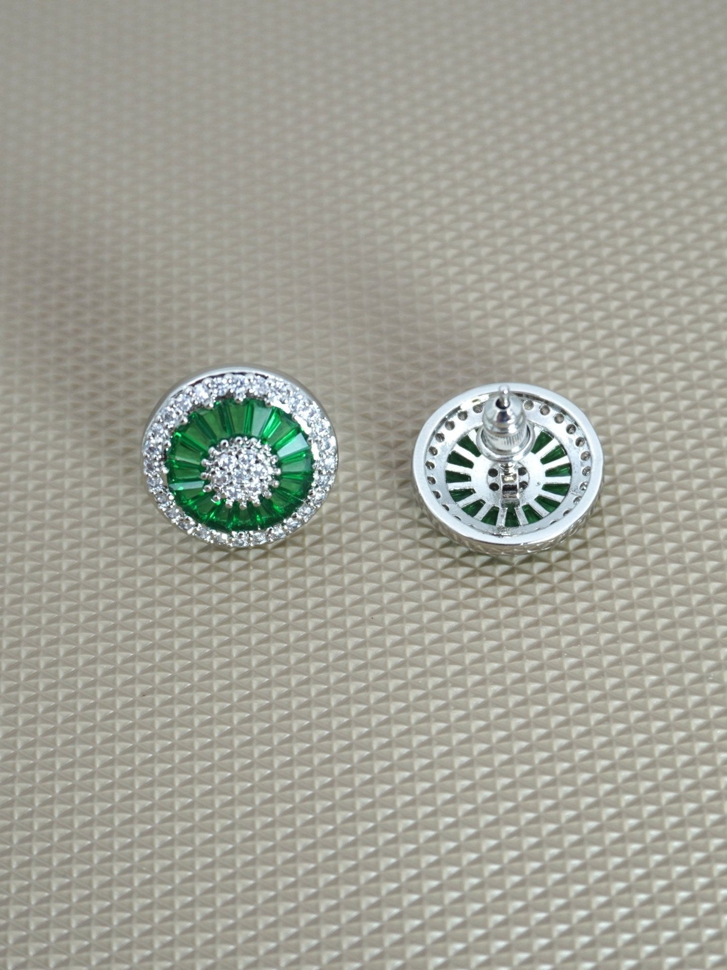 GREEN ABBEY ZIRCONIA STUDS - Jewels of Iva