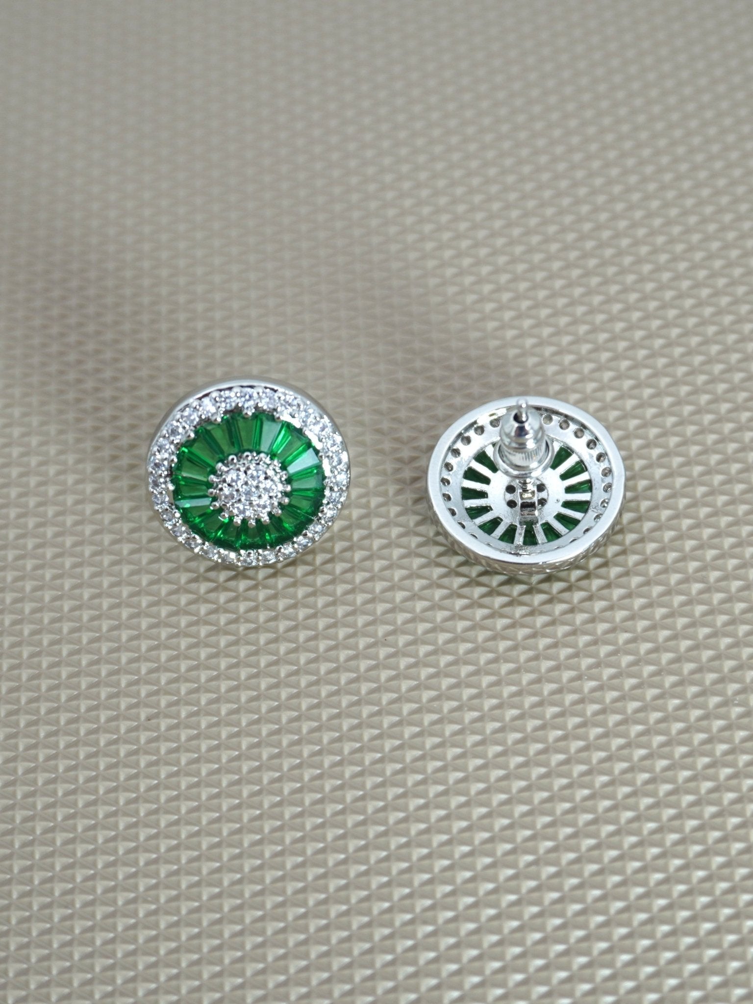 GREEN ABBEY ZIRCONIA STUDS - Jewels of Iva