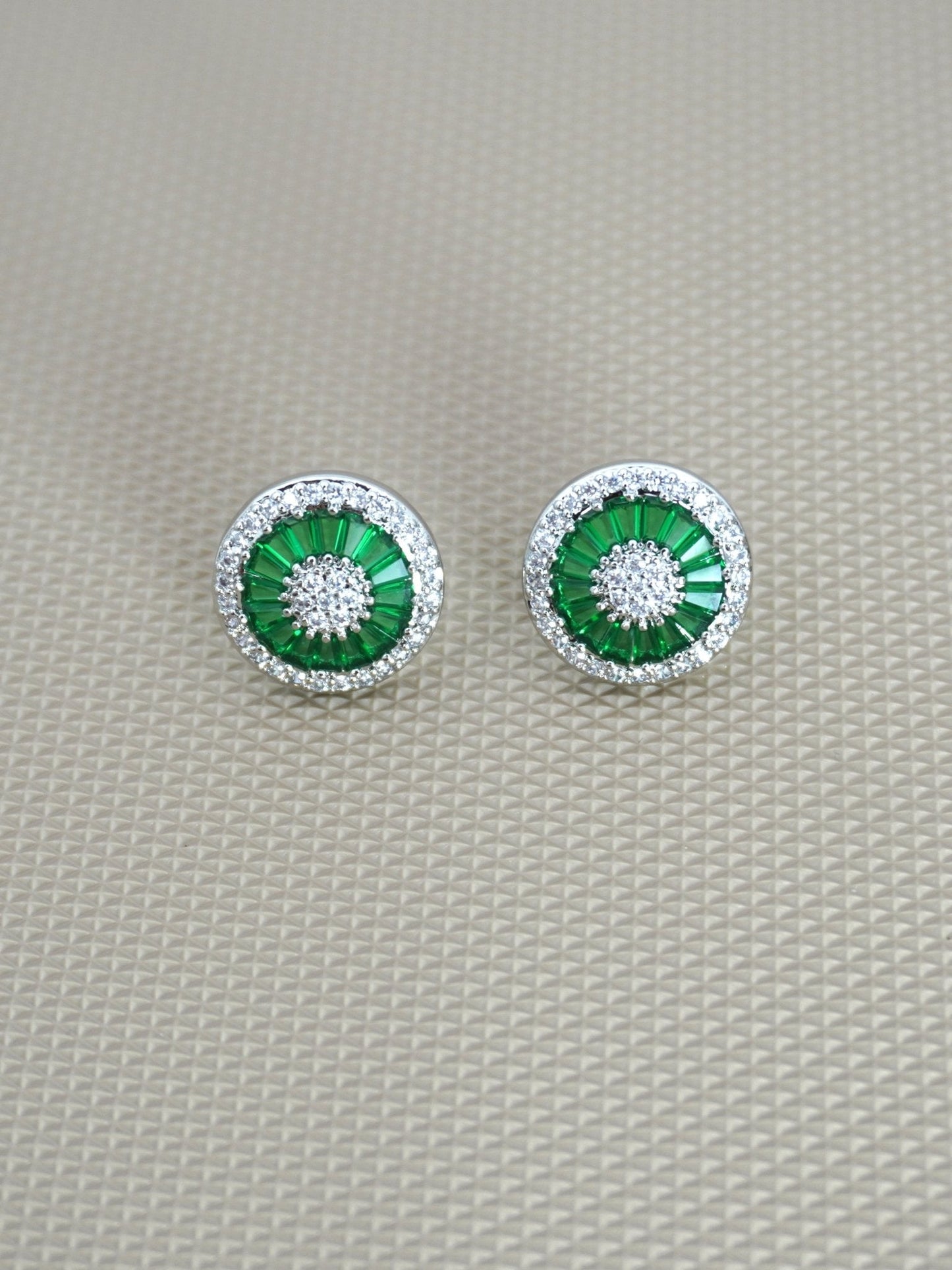 GREEN ABBEY ZIRCONIA STUDS - Jewels of Iva