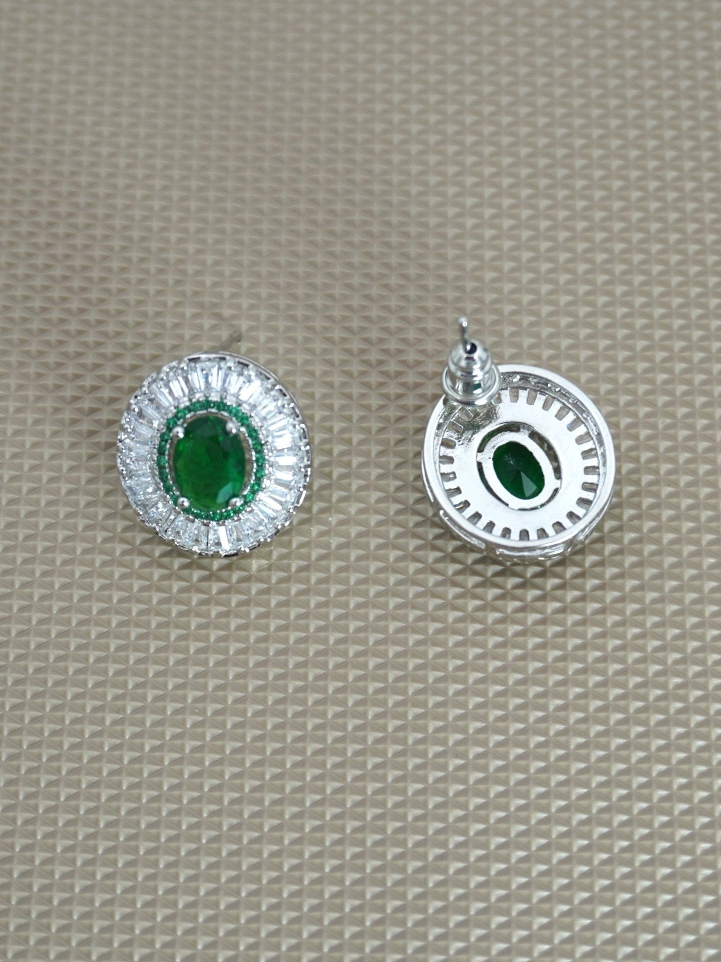 GREEN ANOUK ZIRCONIA STUDS - Jewels of Iva