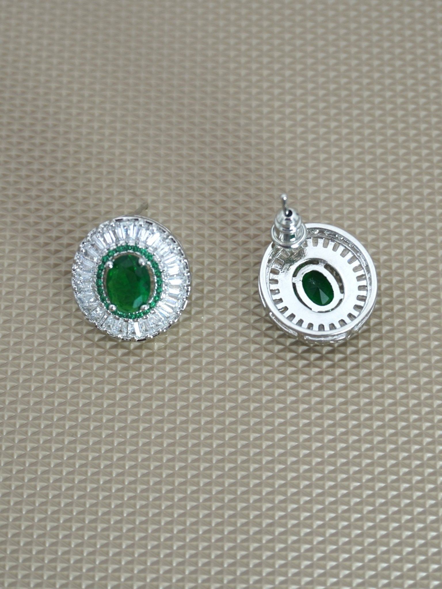 GREEN ANOUK ZIRCONIA STUDS - Jewels of Iva