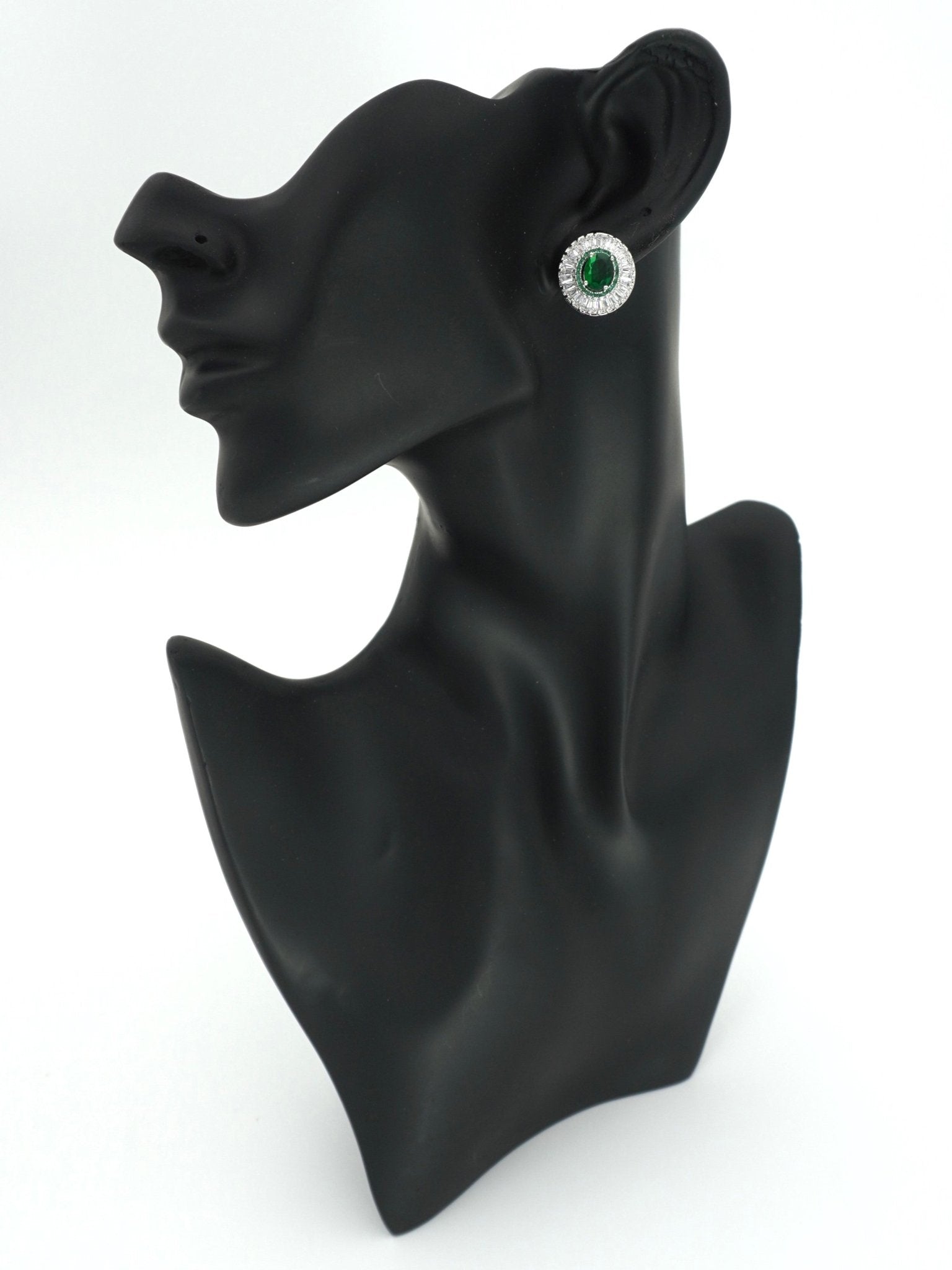 GREEN ANOUK ZIRCONIA STUDS - Jewels of Iva