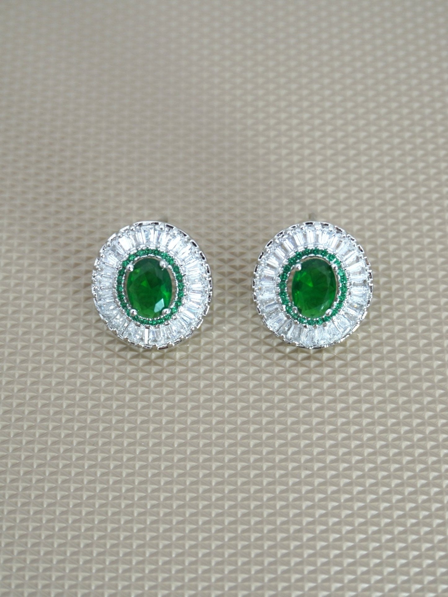 GREEN ANOUK ZIRCONIA STUDS - Jewels of Iva