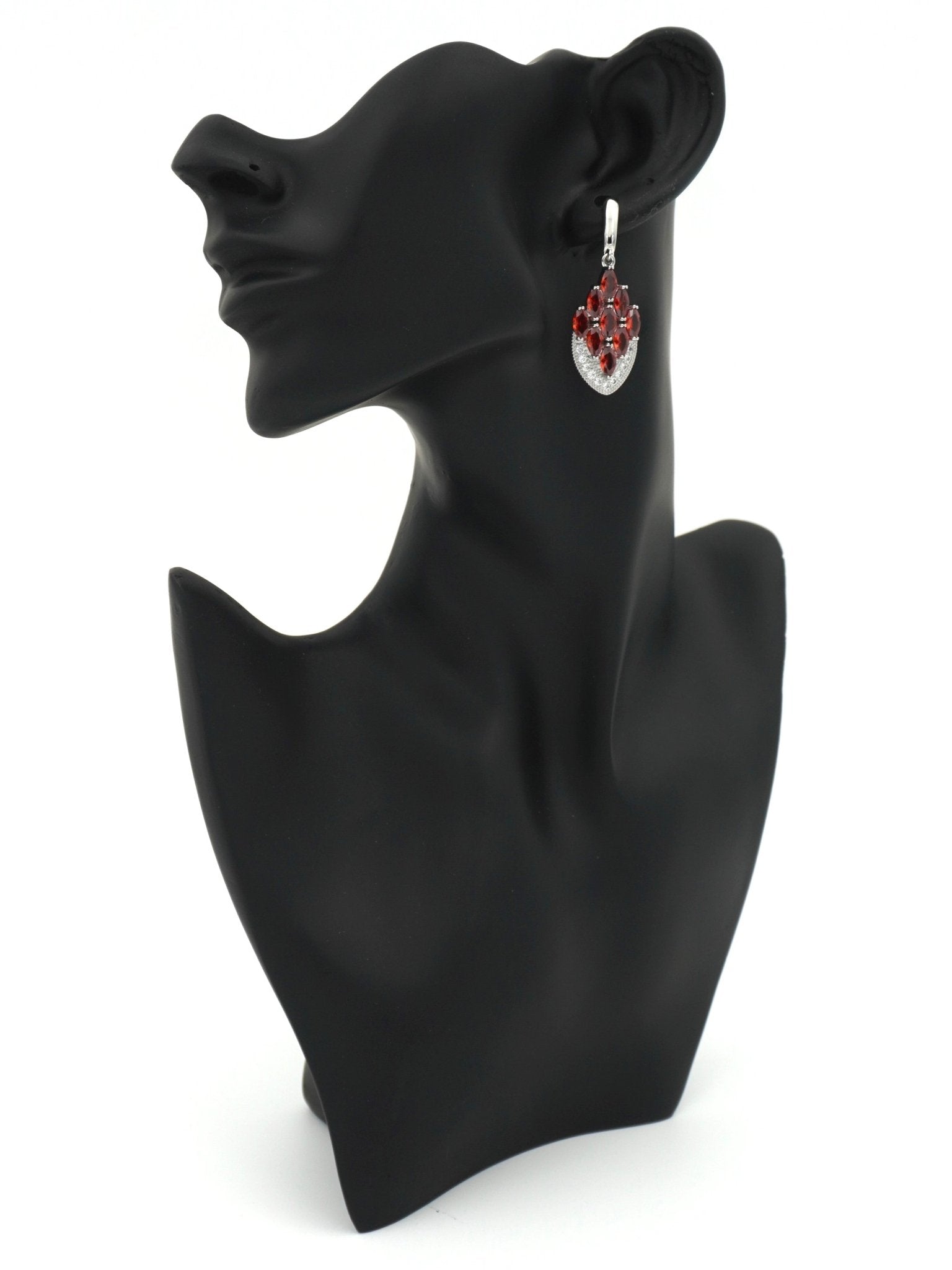 ORANGE ADINA ZIRCONIA EARRINGS - Jewels of Iva