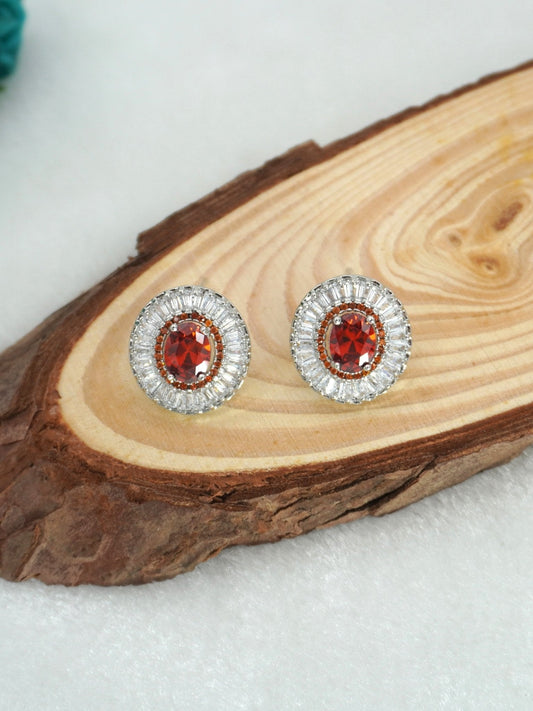 ORANGE ANOUK ZIRCONIA STUDS - Jewels of Iva