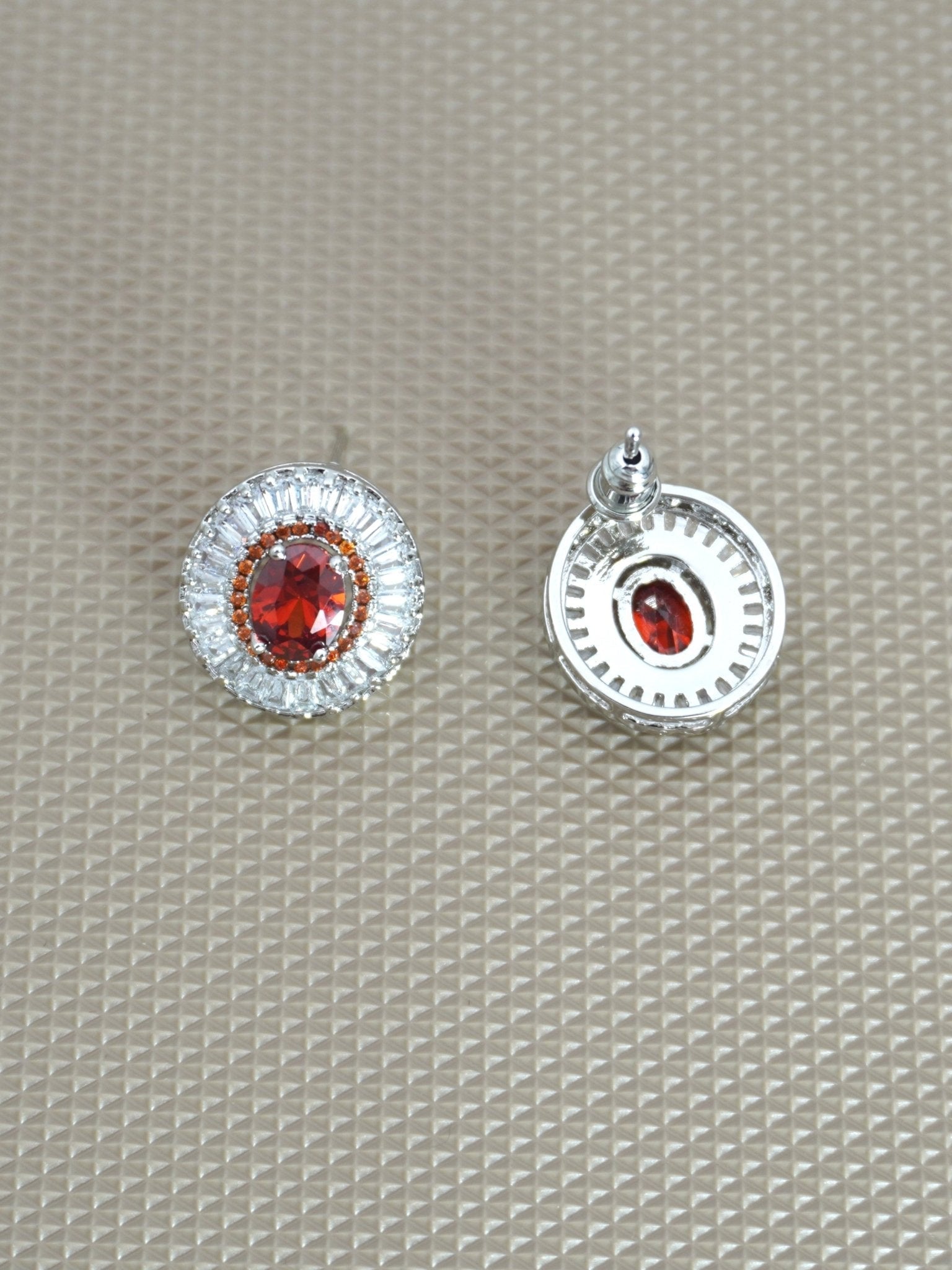 ORANGE ANOUK ZIRCONIA STUDS - Jewels of Iva