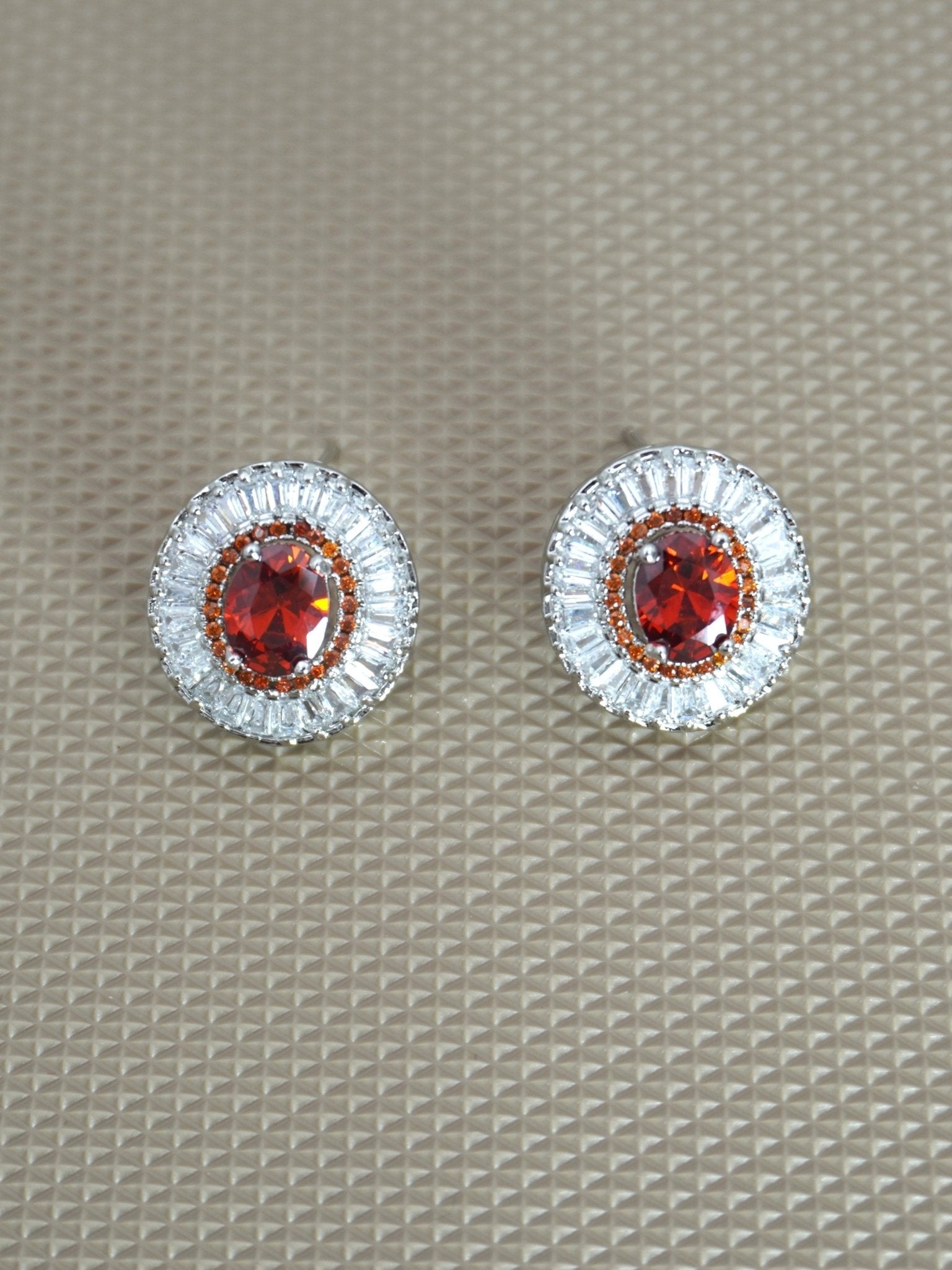 ORANGE ANOUK ZIRCONIA STUDS - Jewels of Iva
