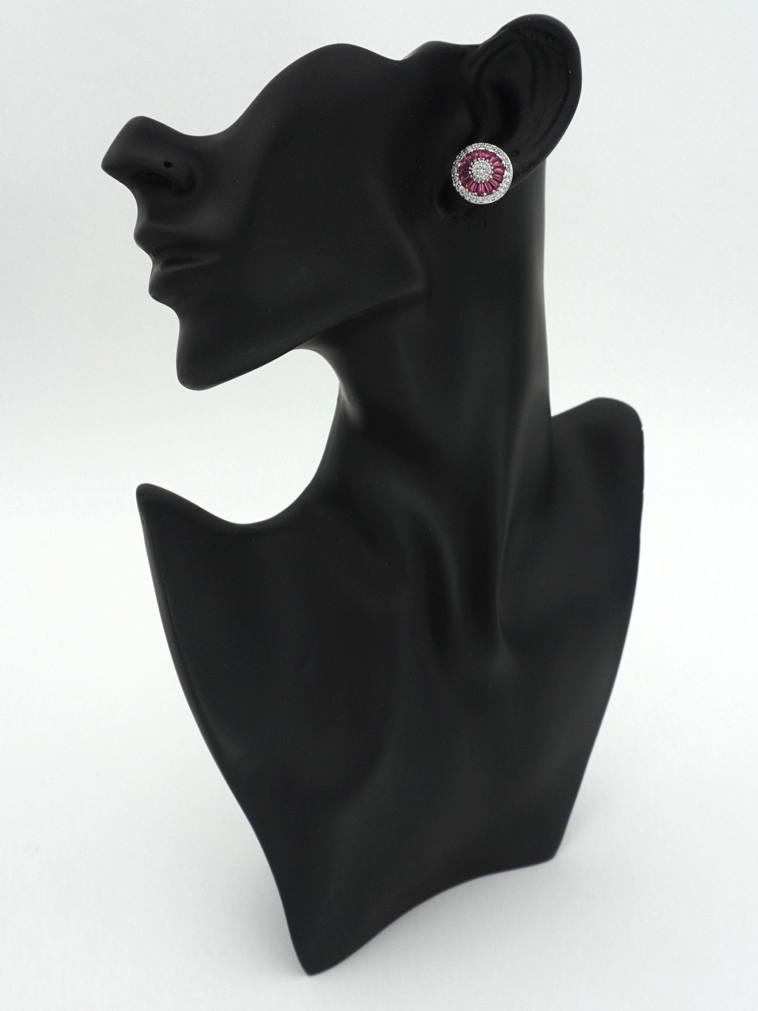 RUBY ABBEY ZIRCONIA STUDS - Jewels of Iva