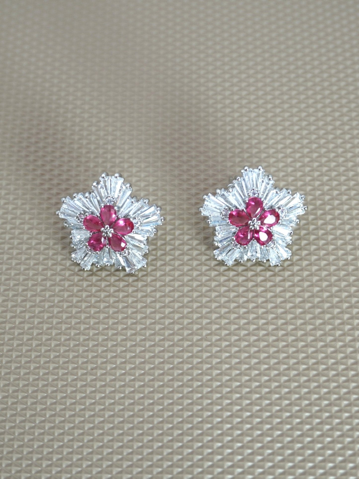 RUBY ALICE ZIRCONIA STUDS - Jewels of Iva