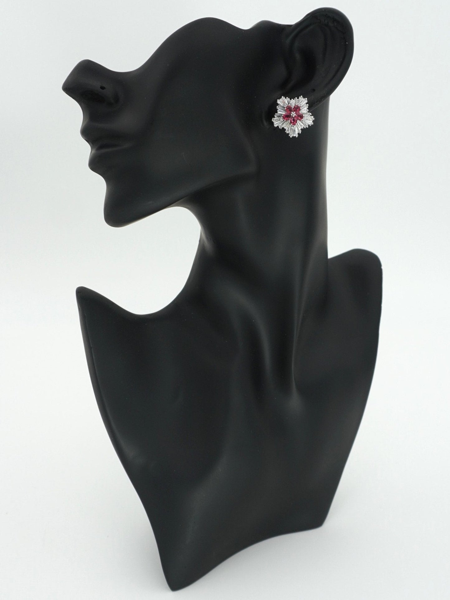 RUBY ALICE ZIRCONIA STUDS - Jewels of Iva