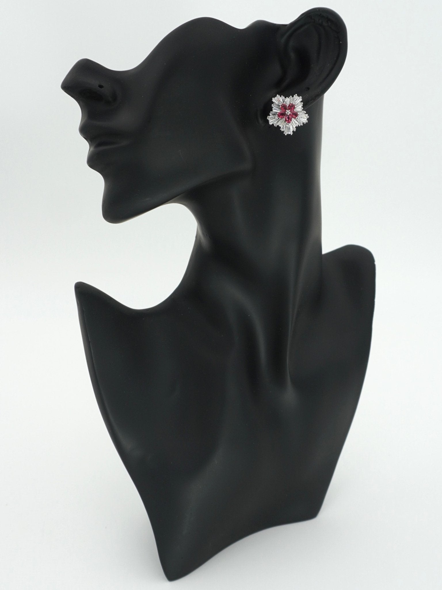 RUBY ALICE ZIRCONIA STUDS - Jewels of Iva